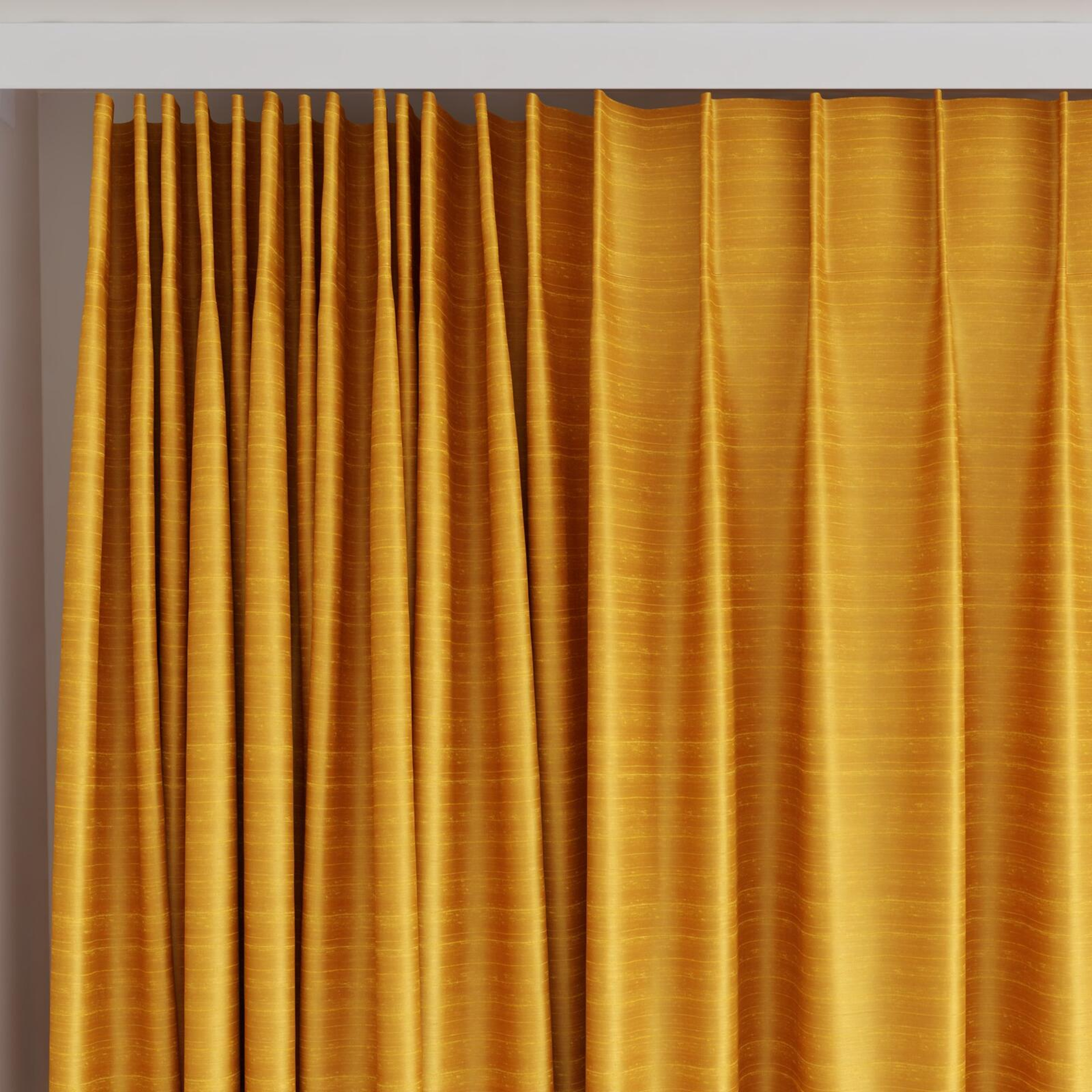 Top view of Silky Fusion, on curtain rail