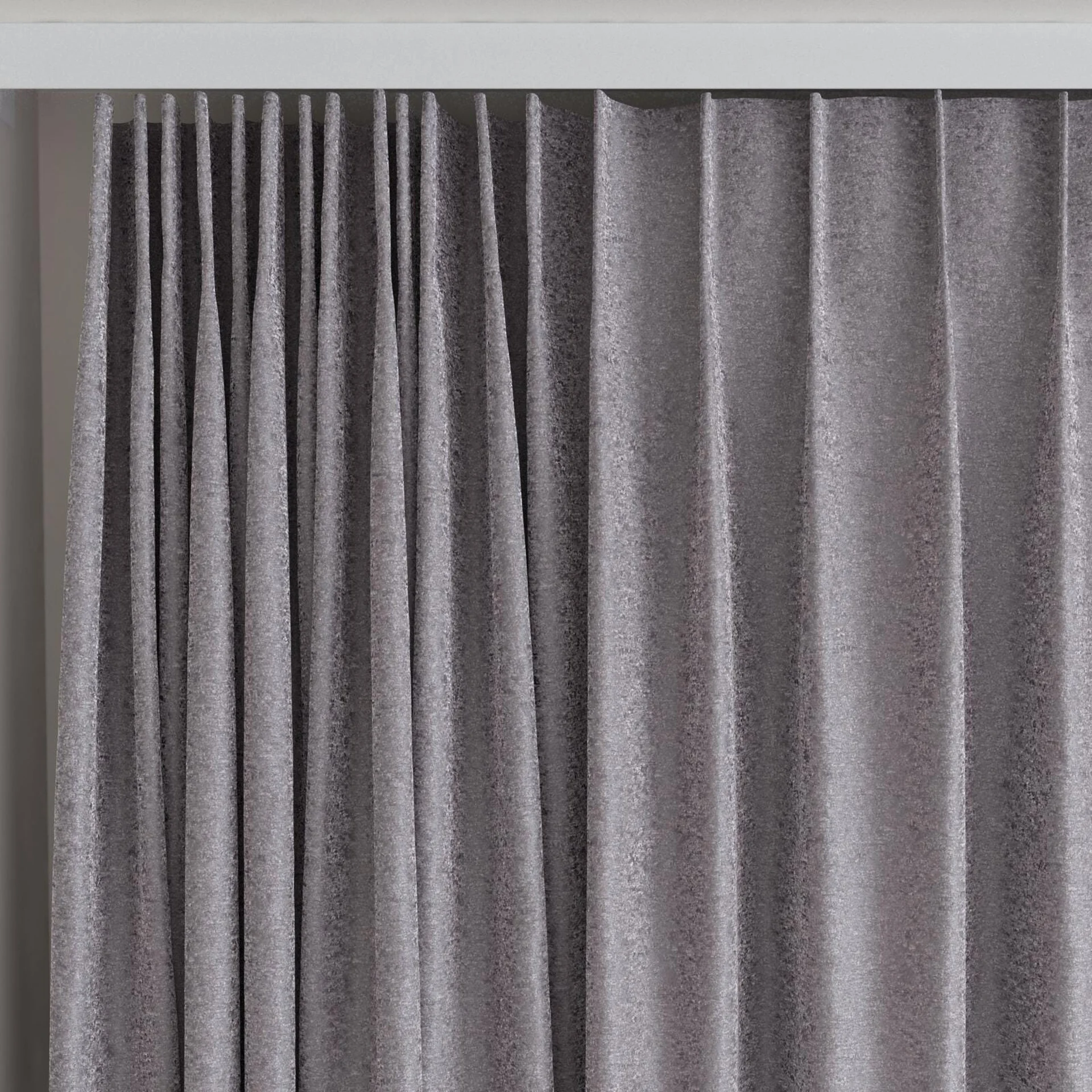 Top view of Brigadier Slate, on curtain rail