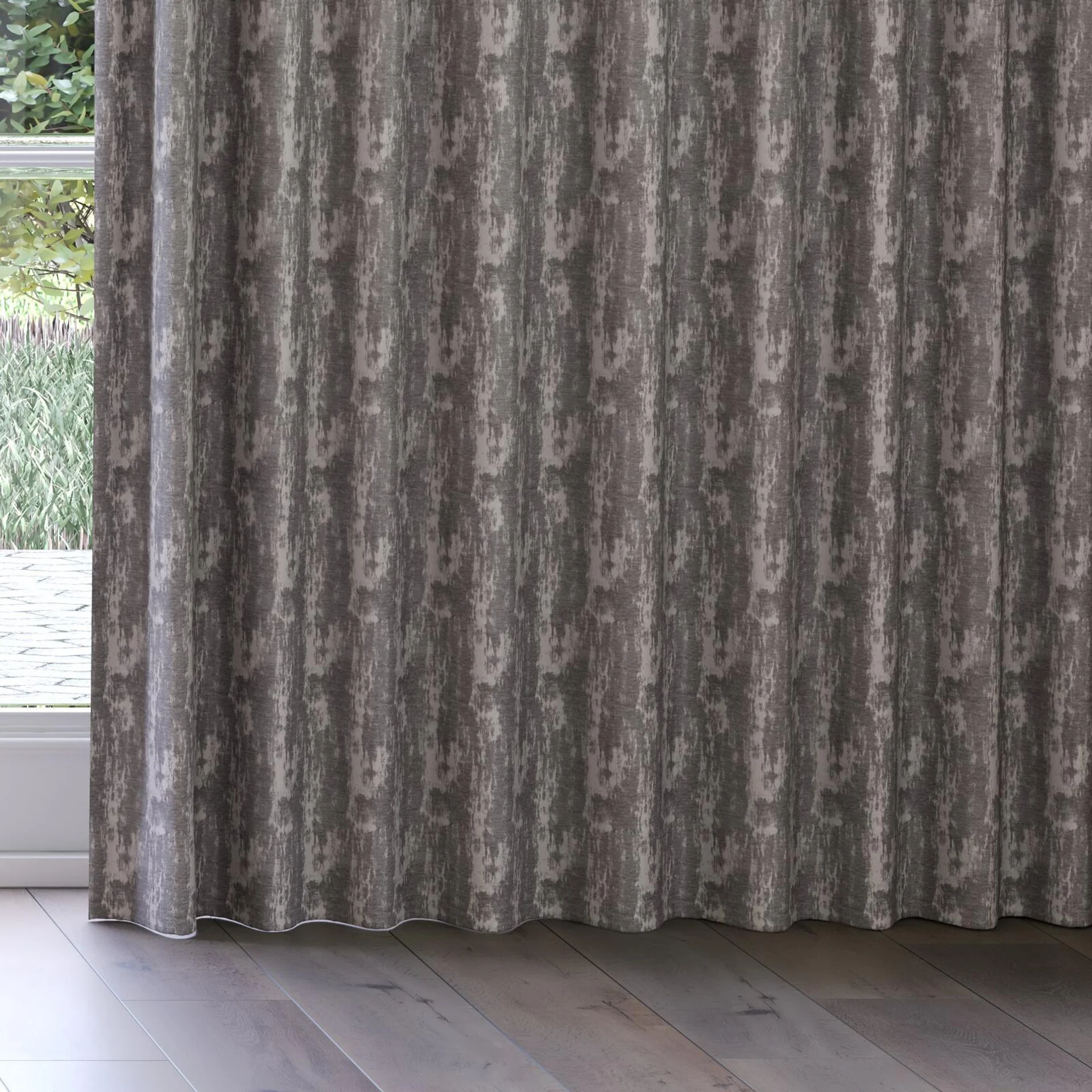 Bottom view of Innovation Elephant, on curtain rail