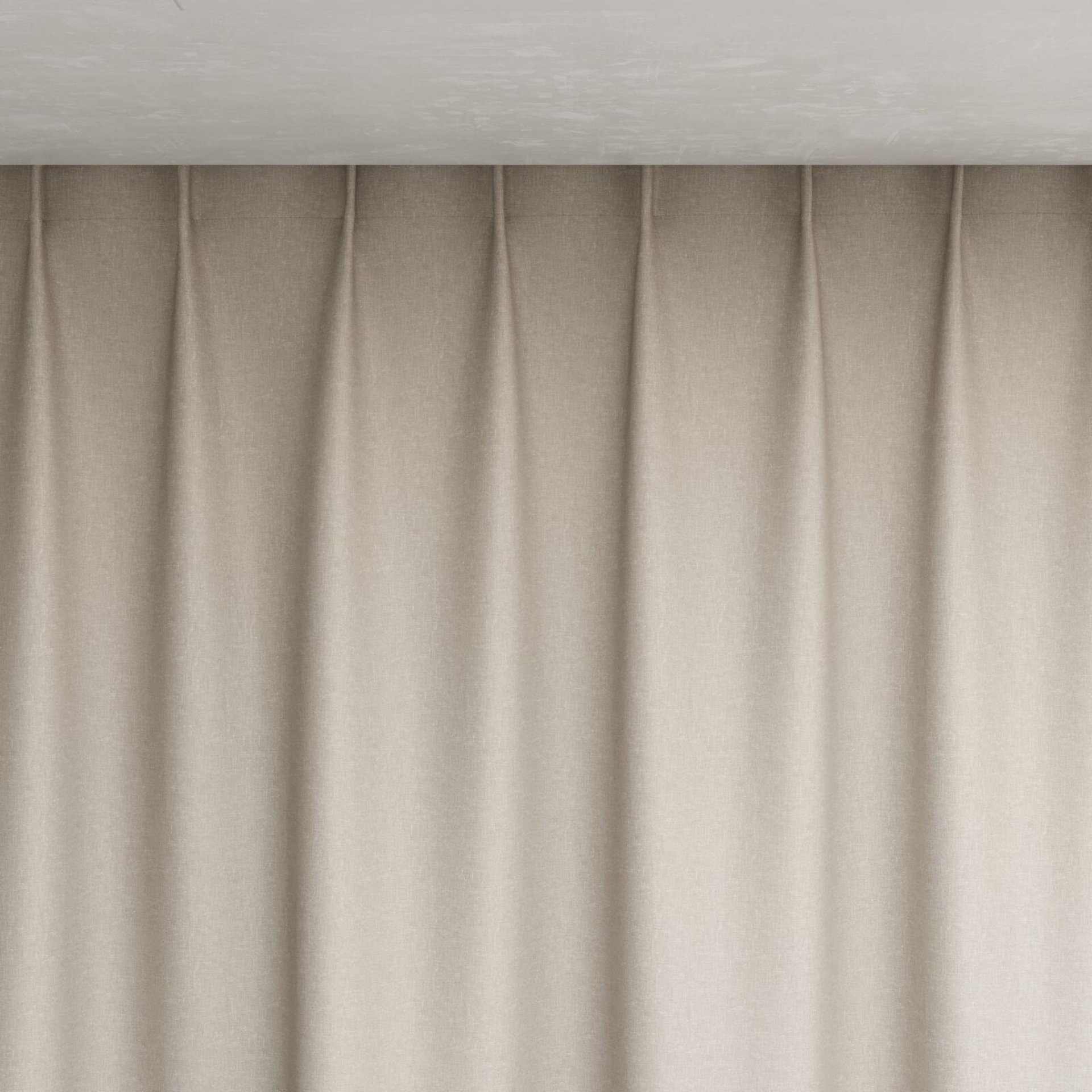 Top view of Naturama Oyster, pinch pleat