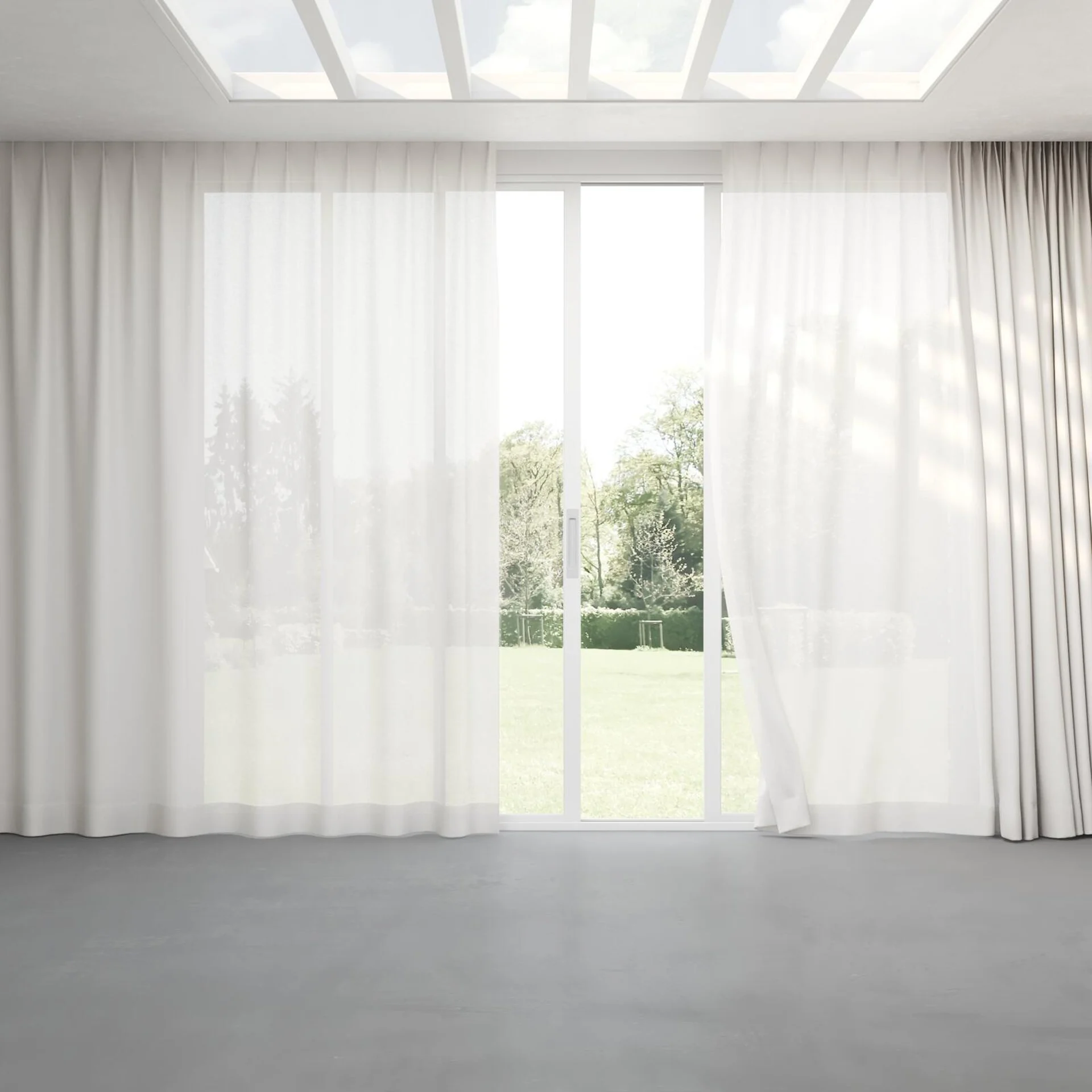 Full view of Kyoto Ricepaper, pinch pleat