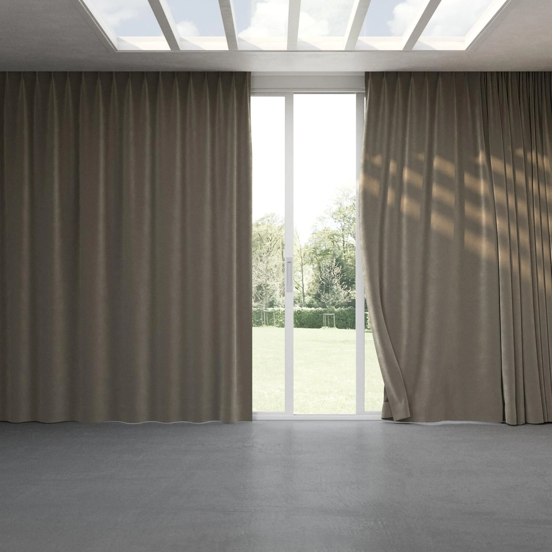 Full view of Verbier Fossil, pinch pleat
