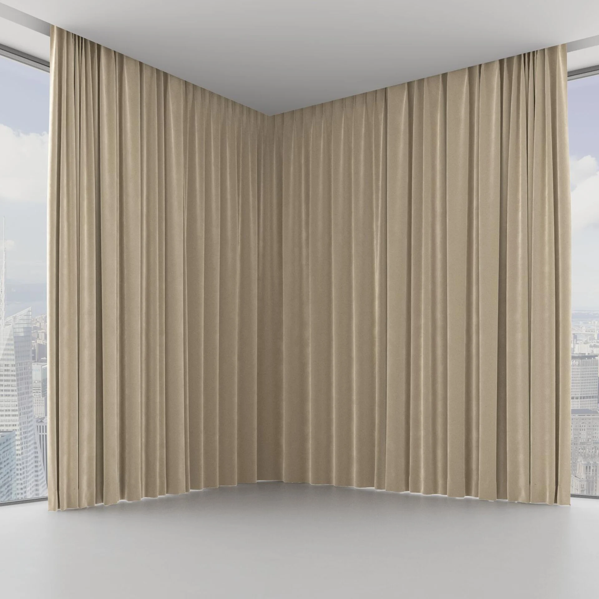 Front view of Verbier Dune, on hidden rail