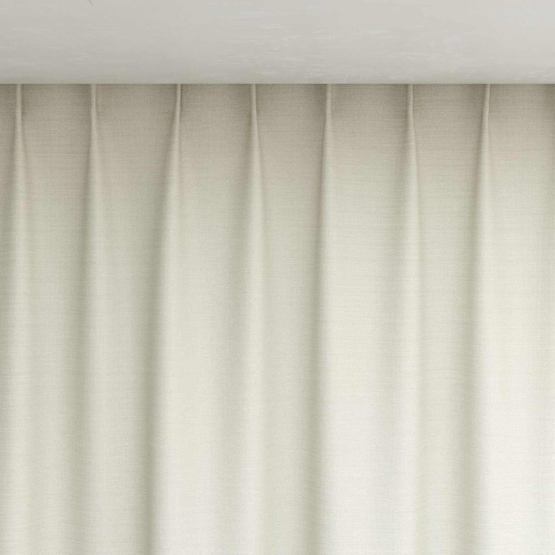 Top view of Linex Cream, pinch pleat