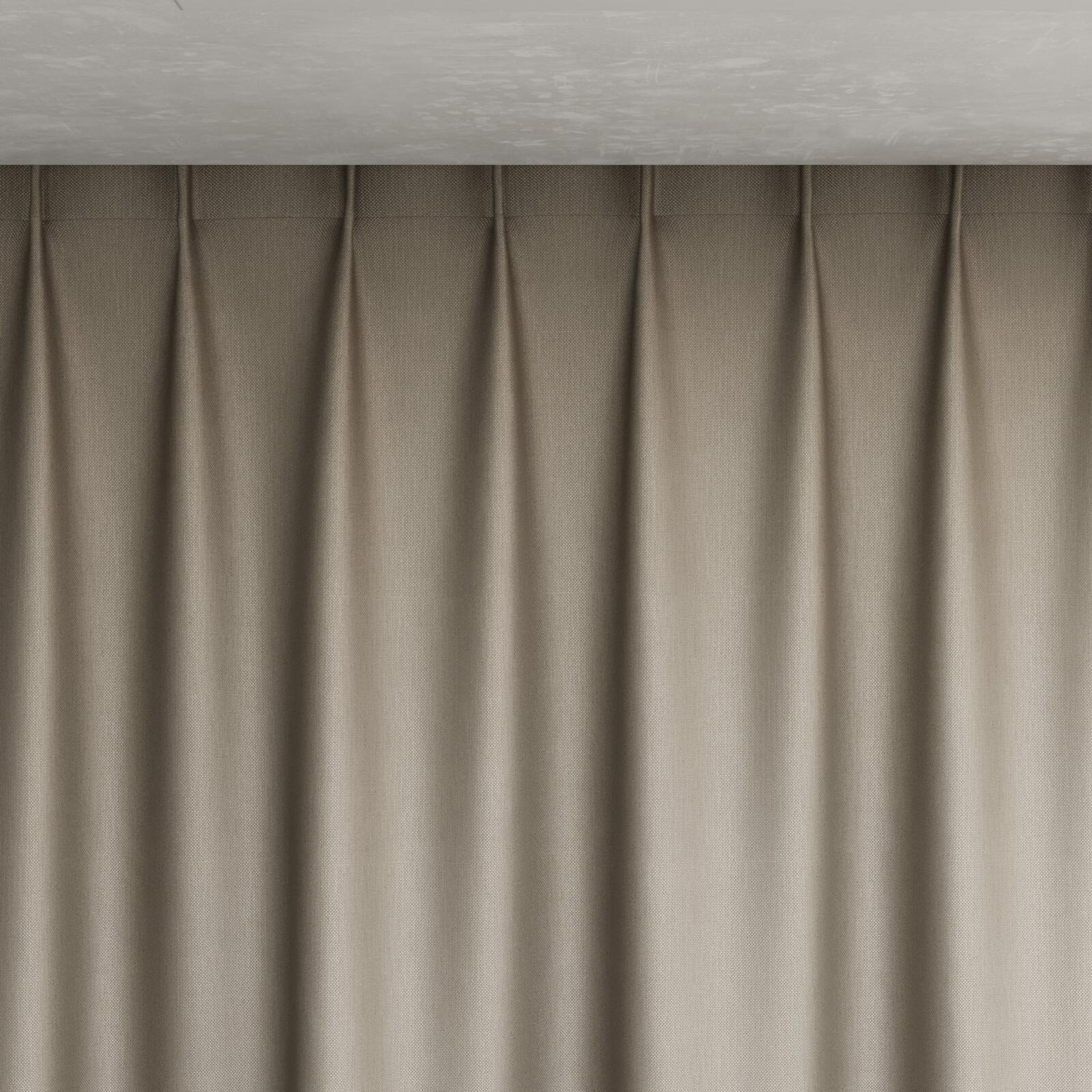 Top view of Auto Cement, pinch pleat