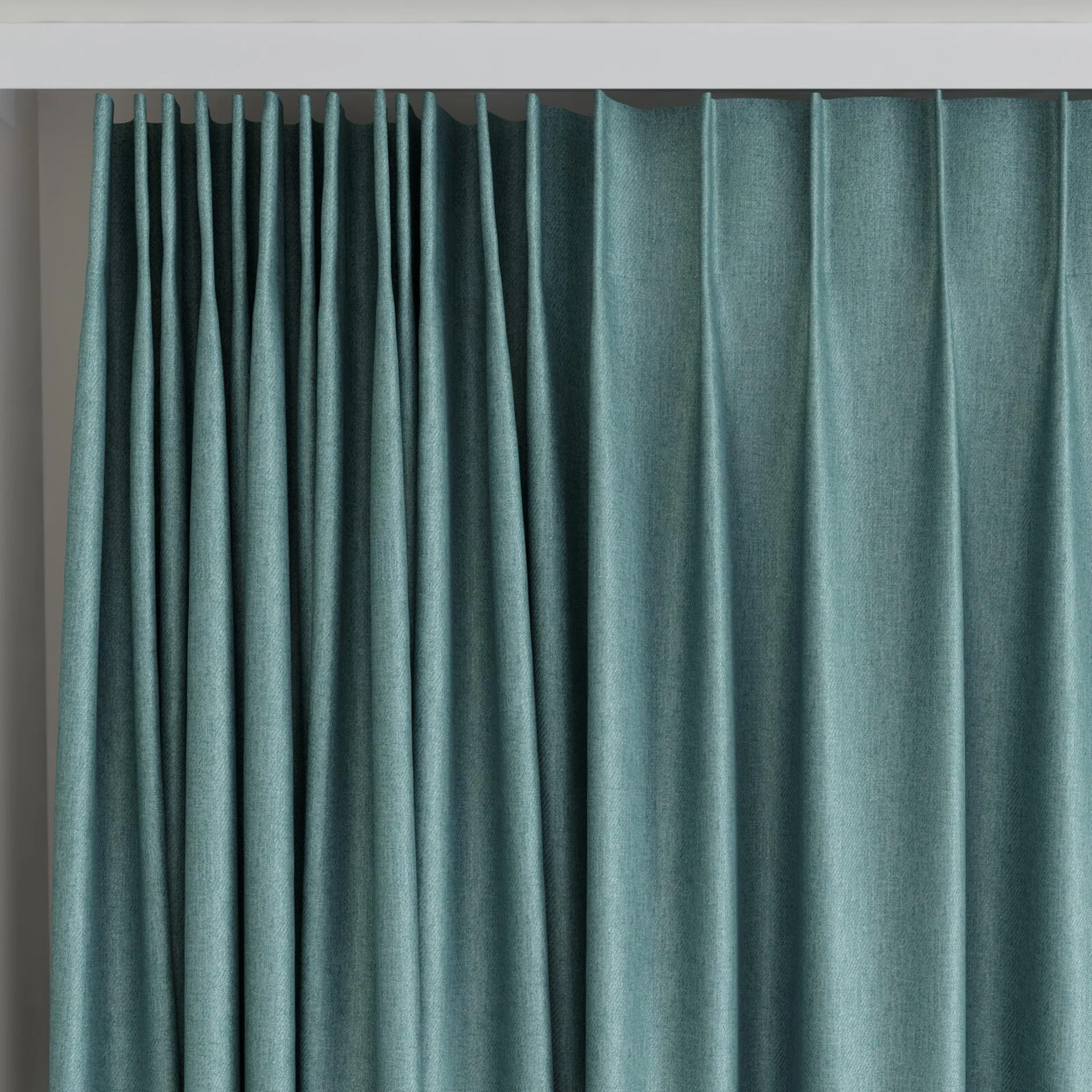 Top view of Fiji Surf, on curtain rail