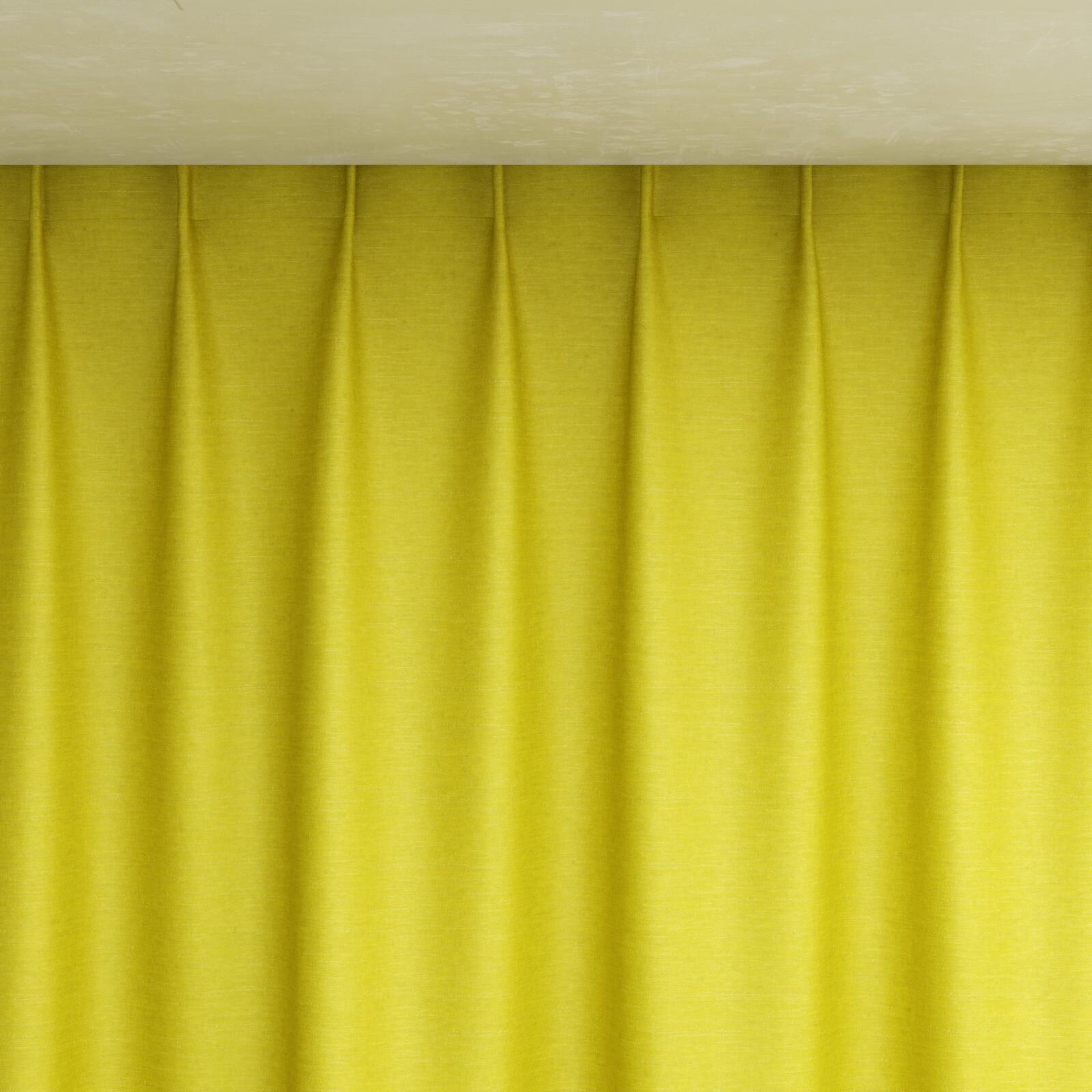 Top view of Provence Sulphur, pinch pleat