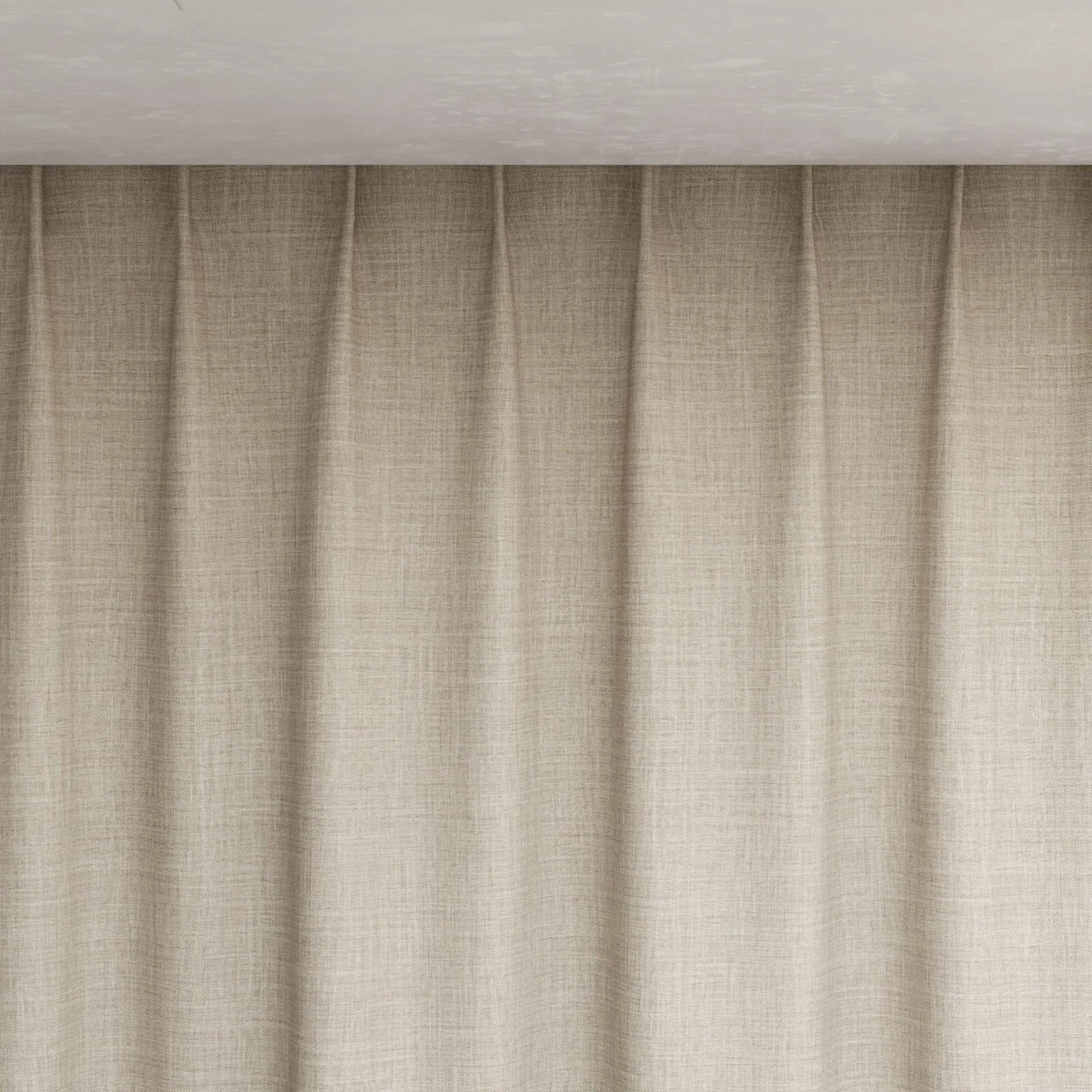 Top view of Chatham Linen, pinch pleat