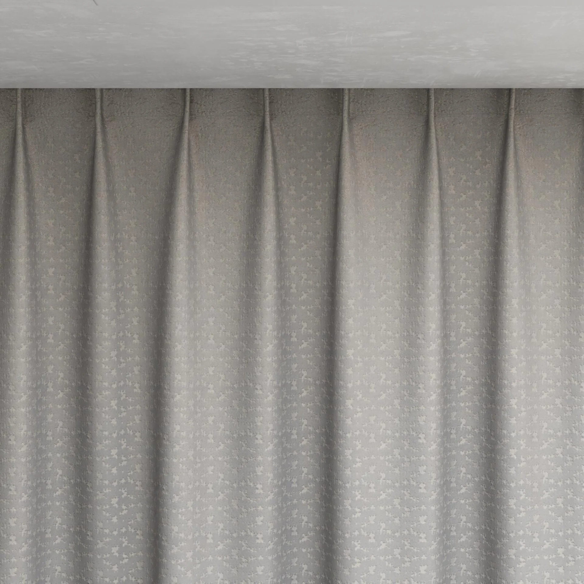 Top view of Requiem Silver, pinch pleat
