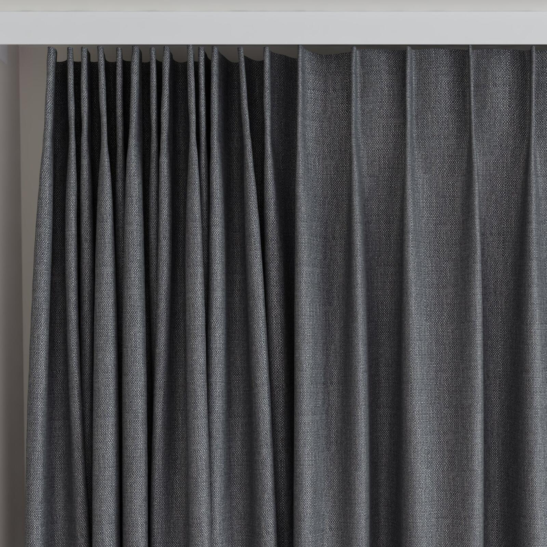 Top view of Gent Ash, on curtain rail