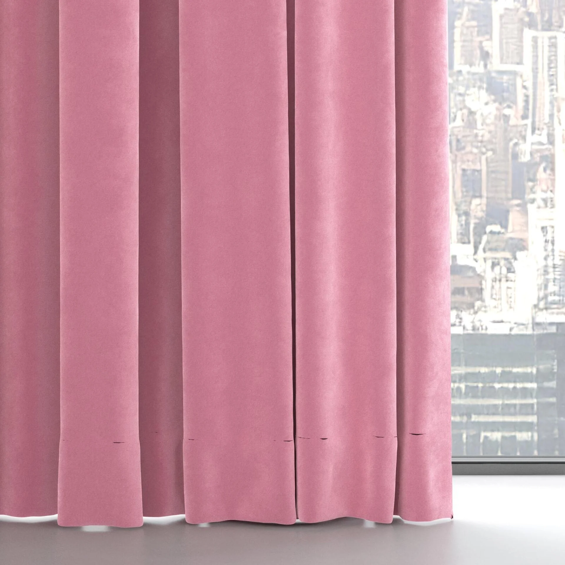 Bottom view of Lux Velvet Orchid 8502, on hidden rail