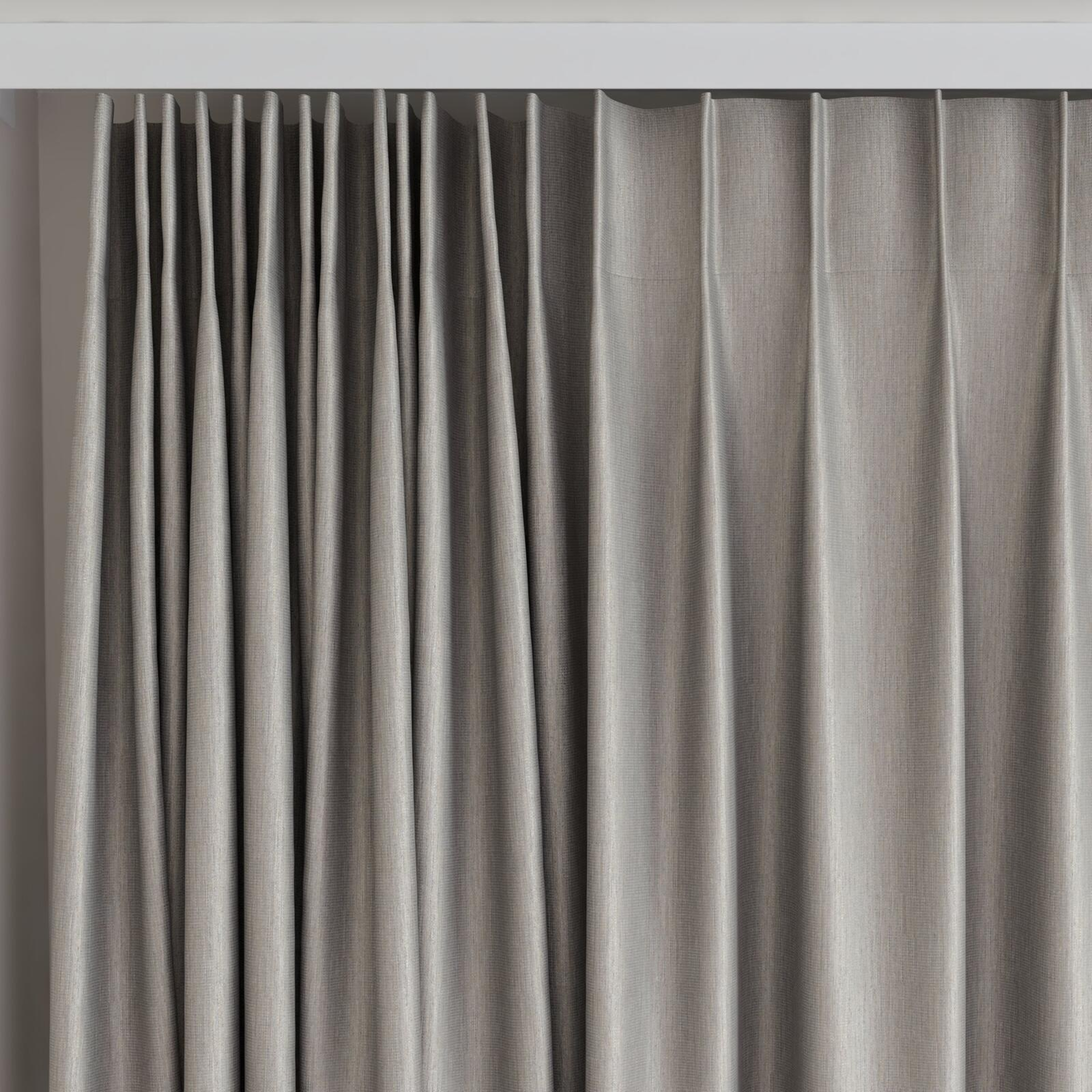 Top view of Re-Boot Zinc, on curtain rail