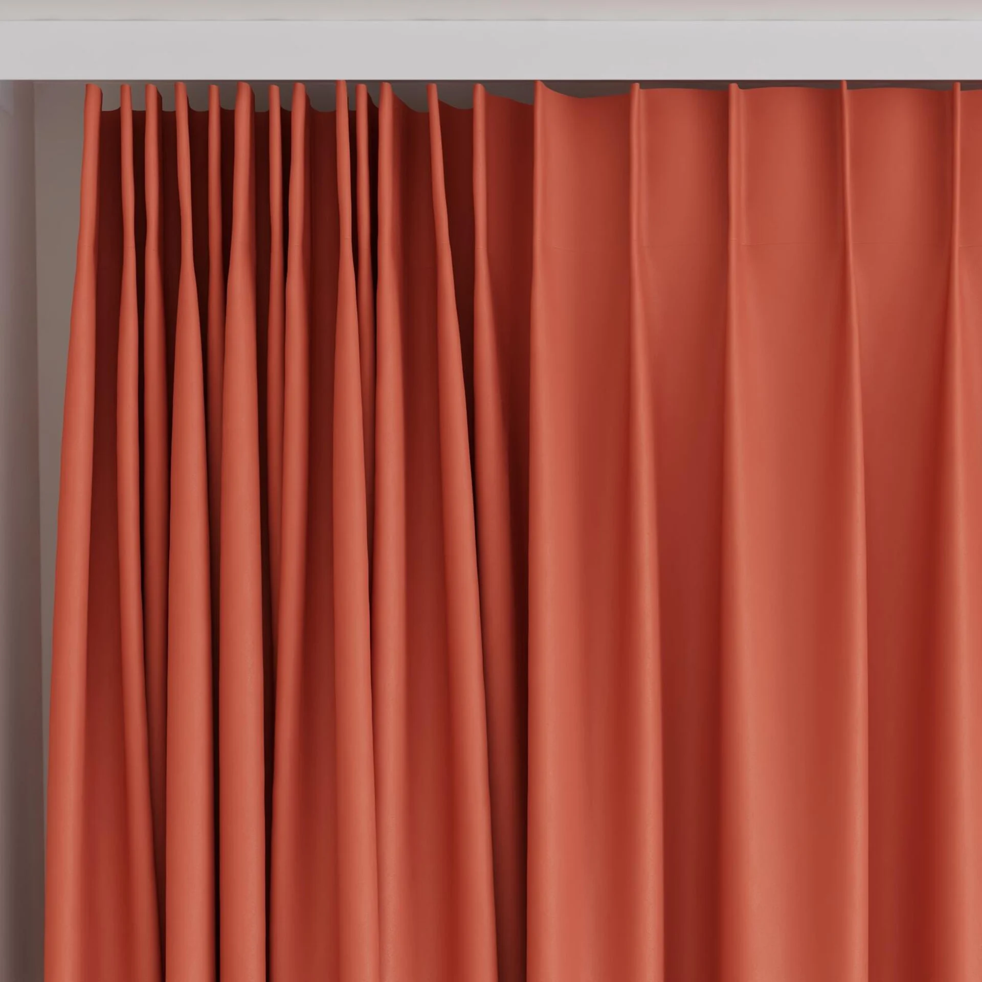 Top view of Ultra Dim Sierra, on curtain rail