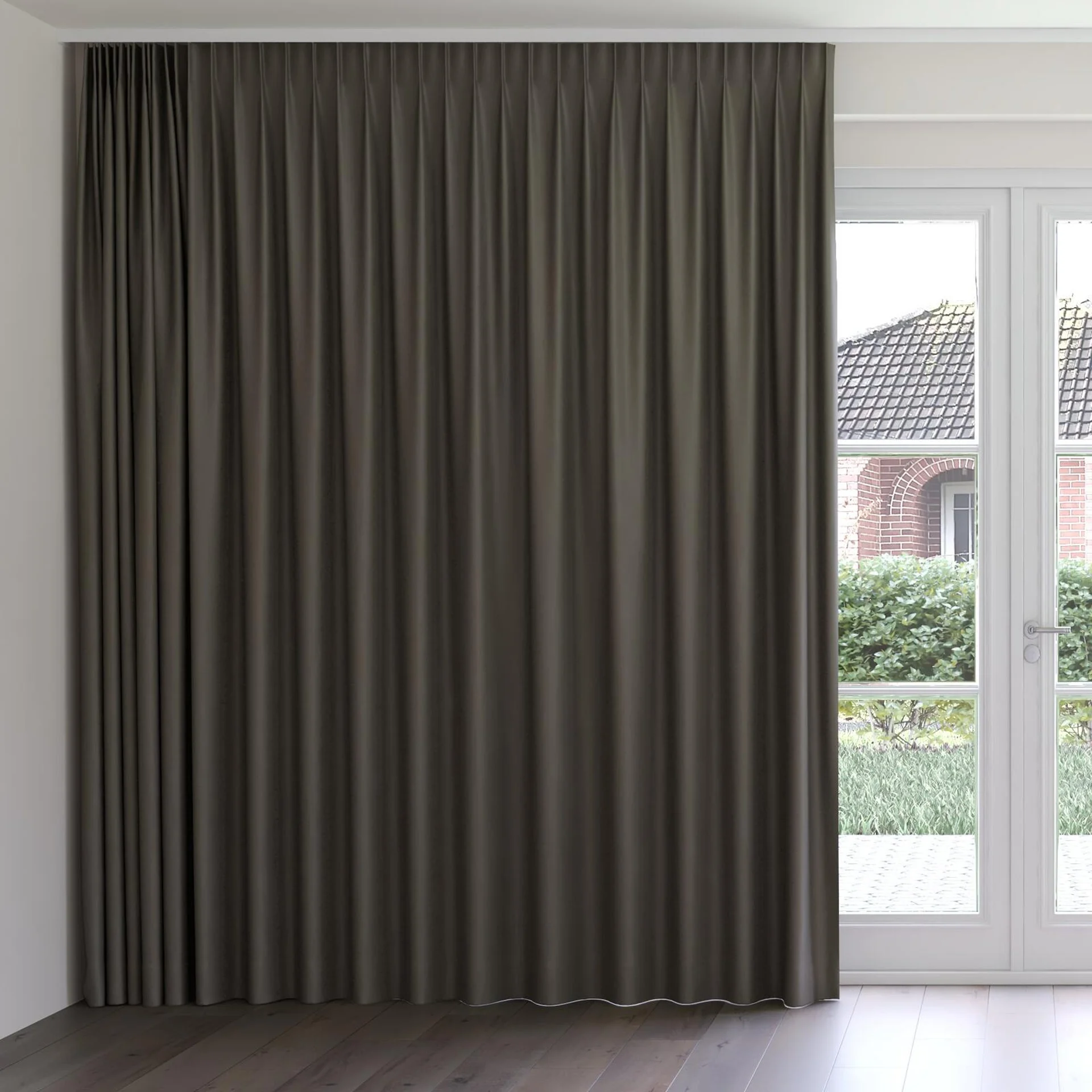 Front view of Kyoto Riverstone, on curtain rail