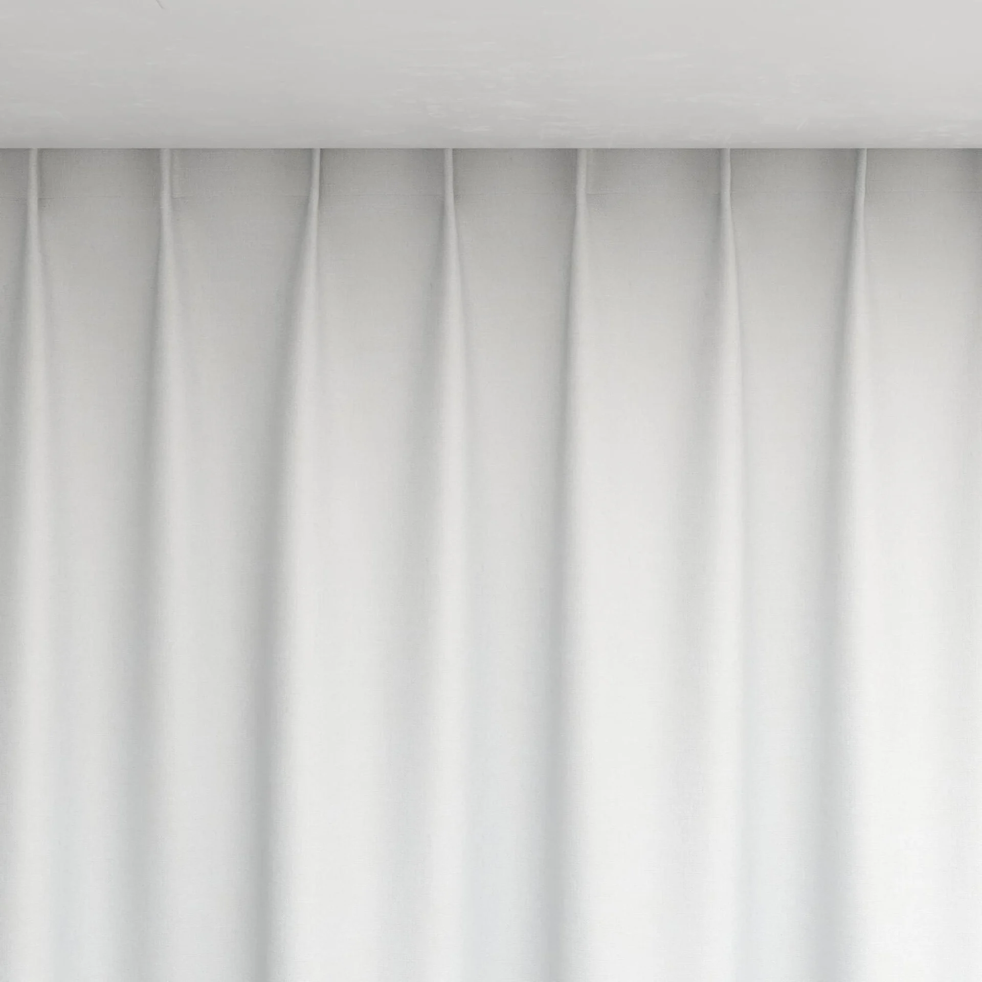 Top view of Retreat Blackout Linen, pinch pleat