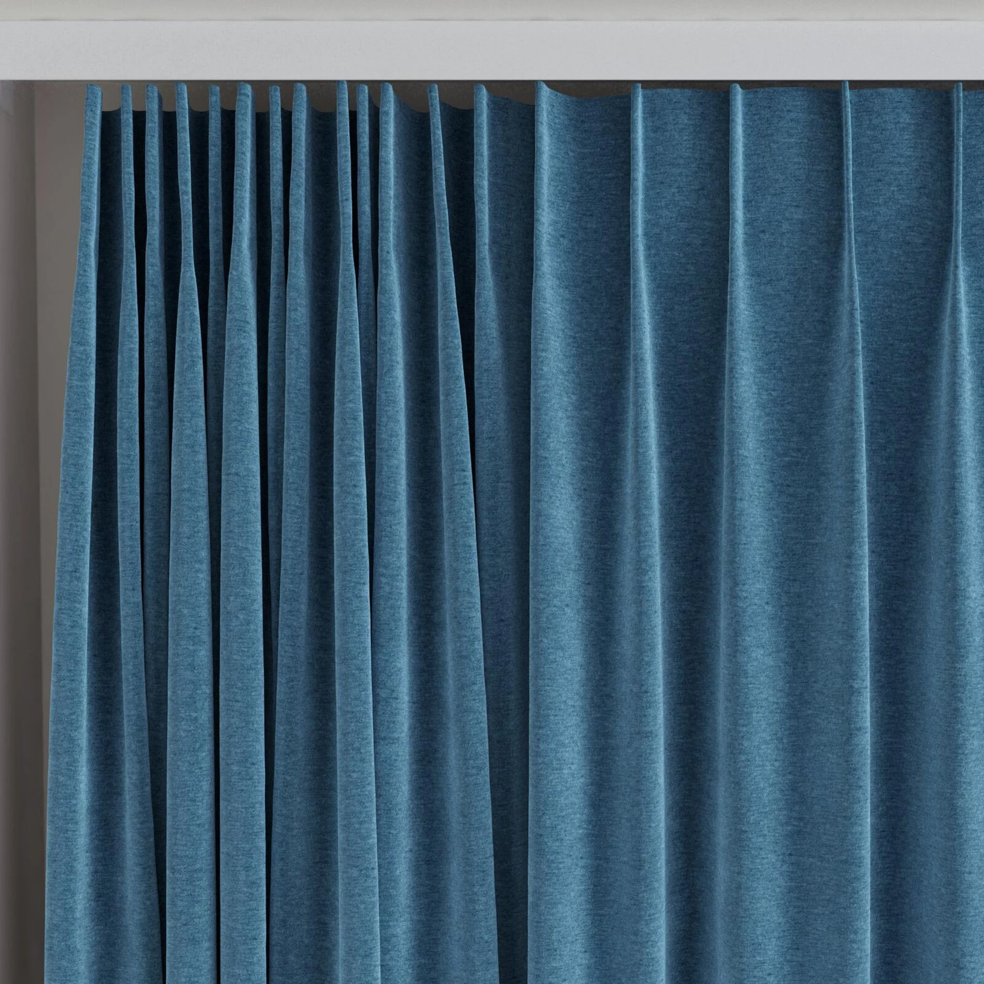 Top view of Geneva Petrol, on curtain rail
