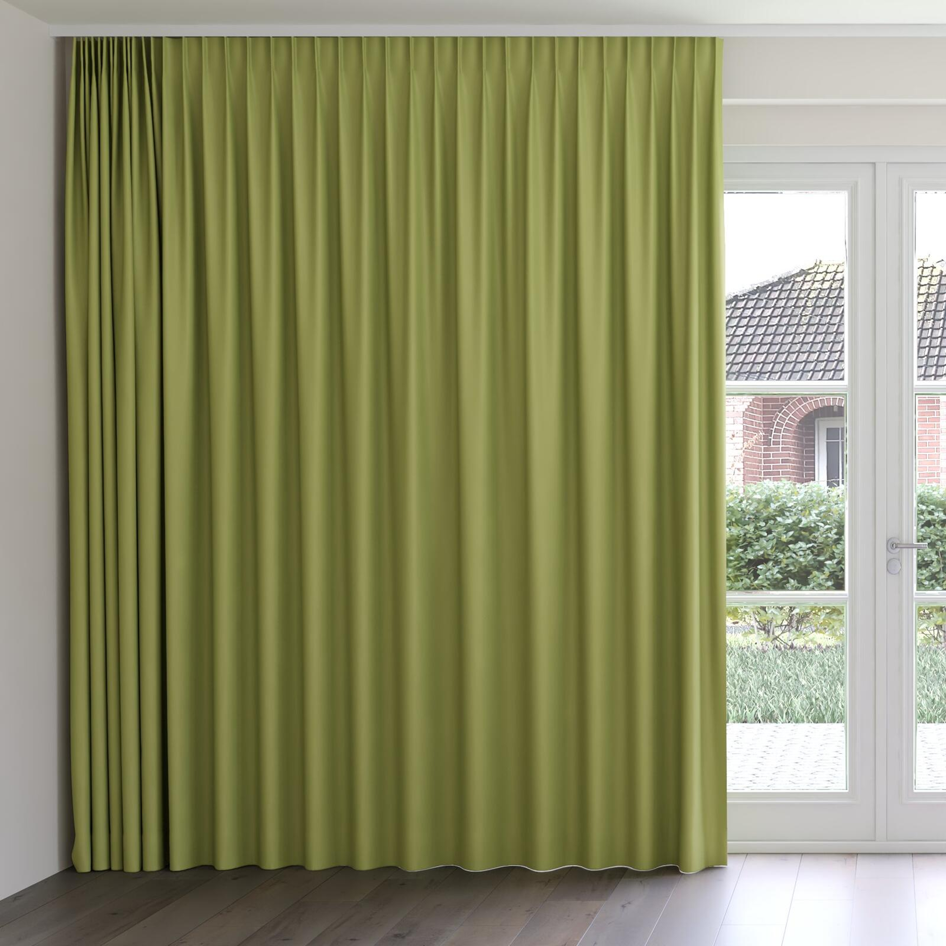 Front view of Ultra Dim Turtle, on curtain rail