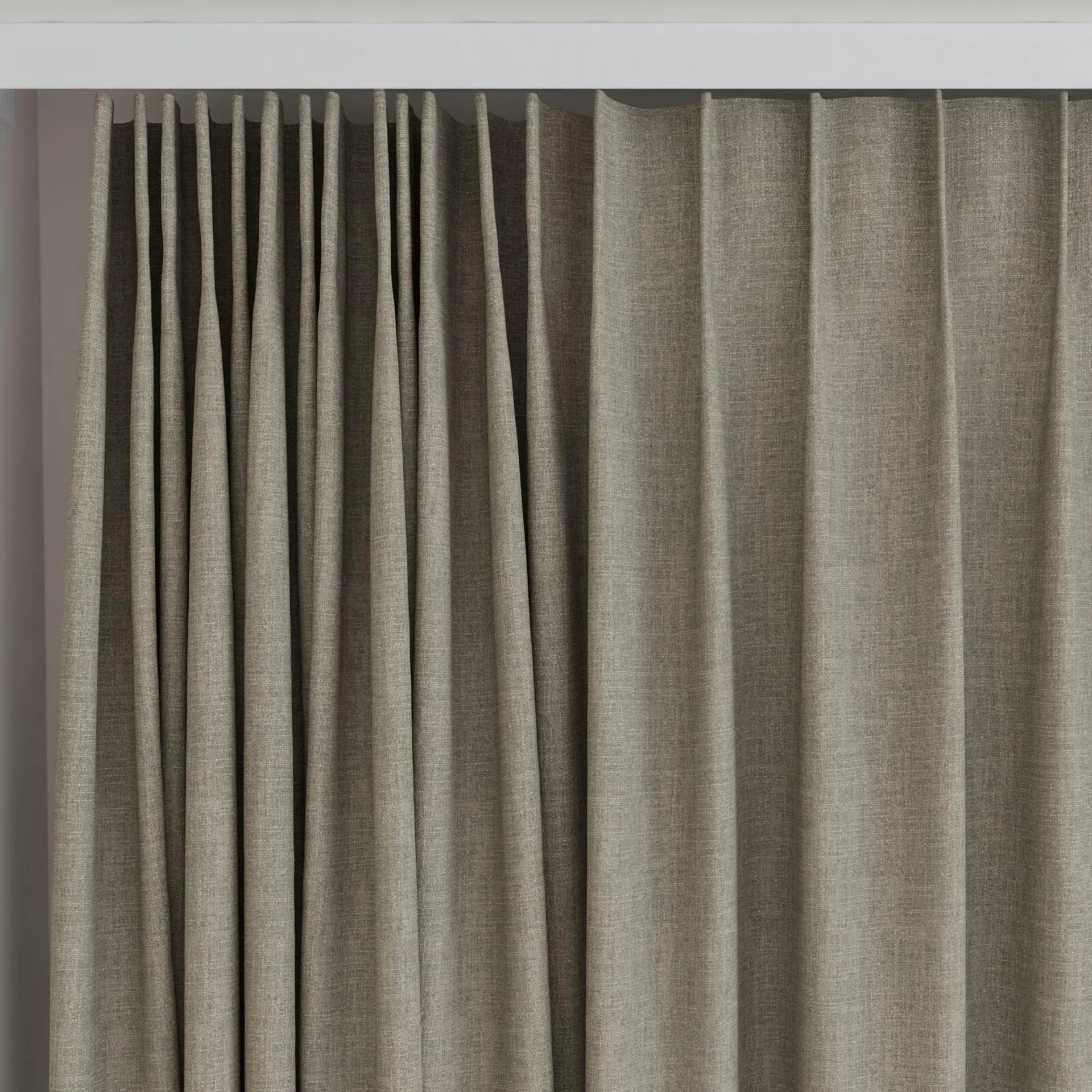 Top view of Mauritius Pelican, on curtain rail