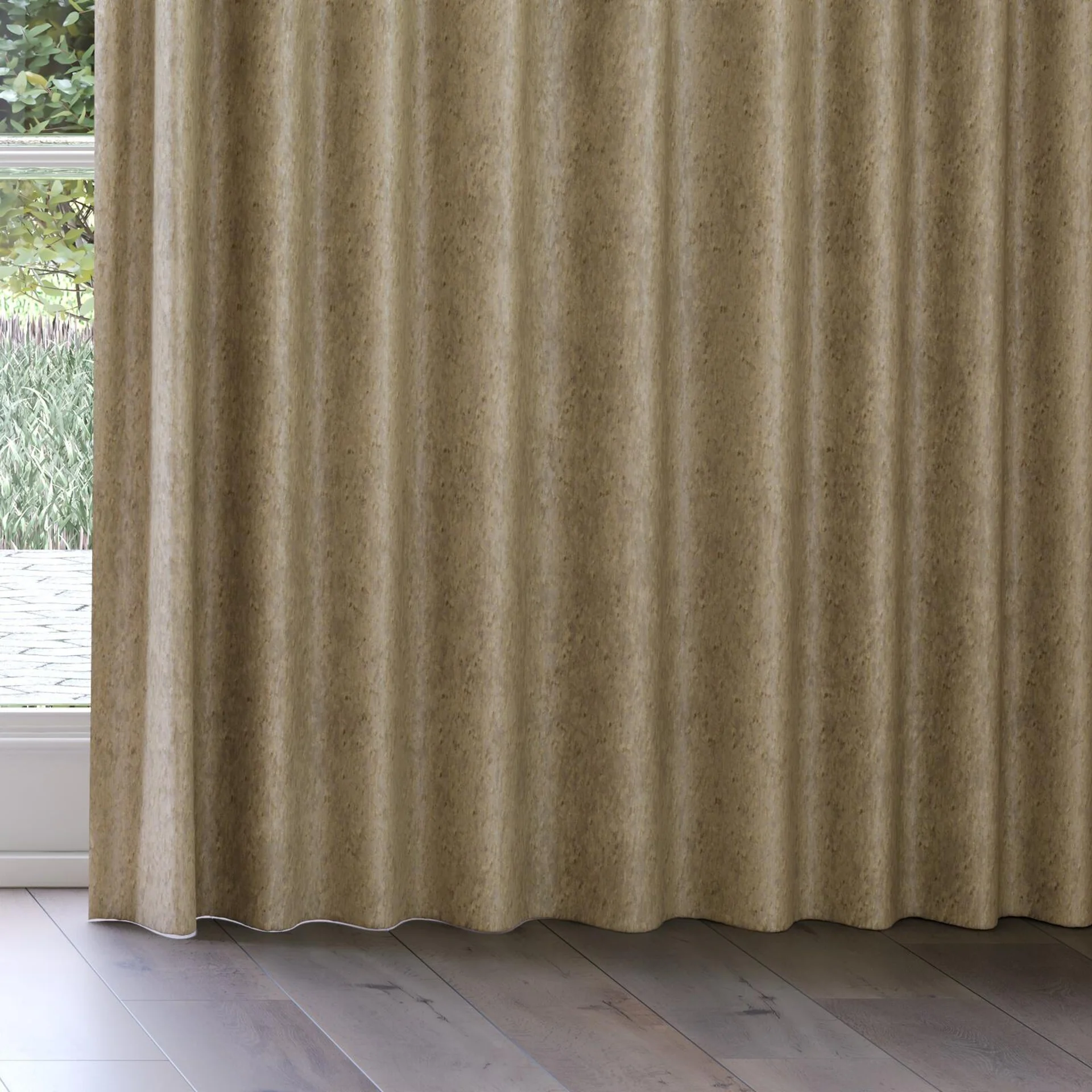 Bottom view of Opera Oyster, on curtain rail