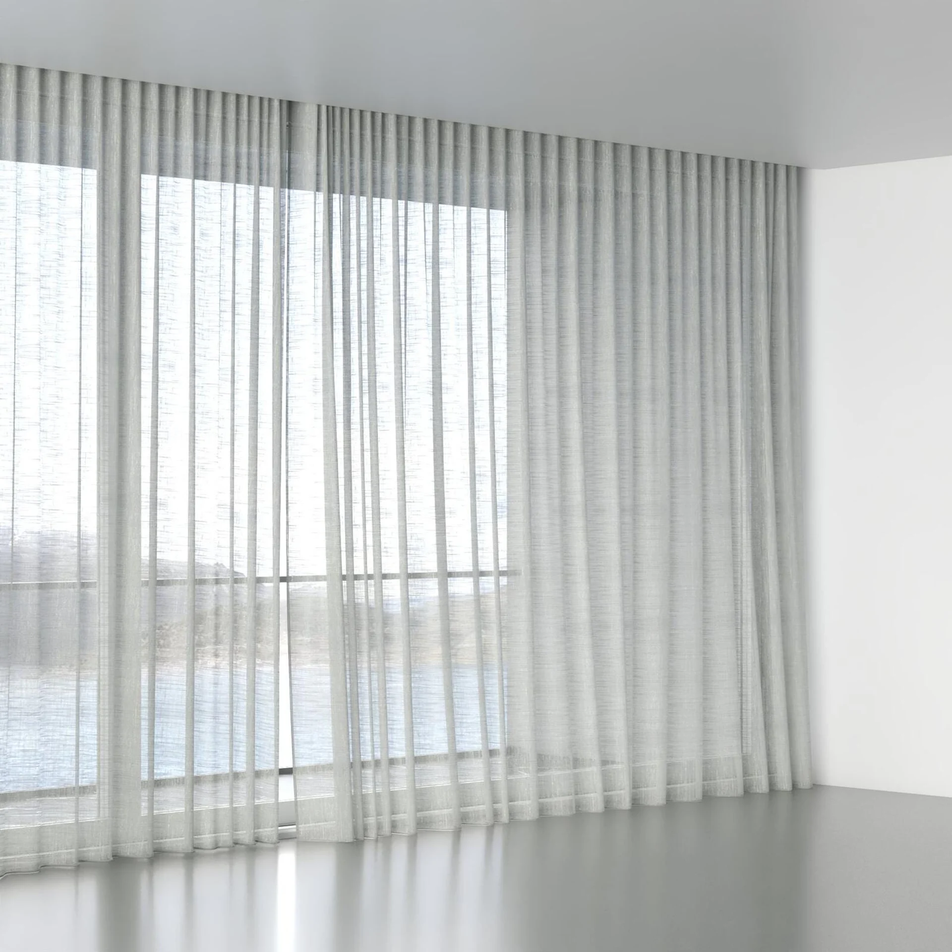 Full view of Zip Pearl, wave pleat