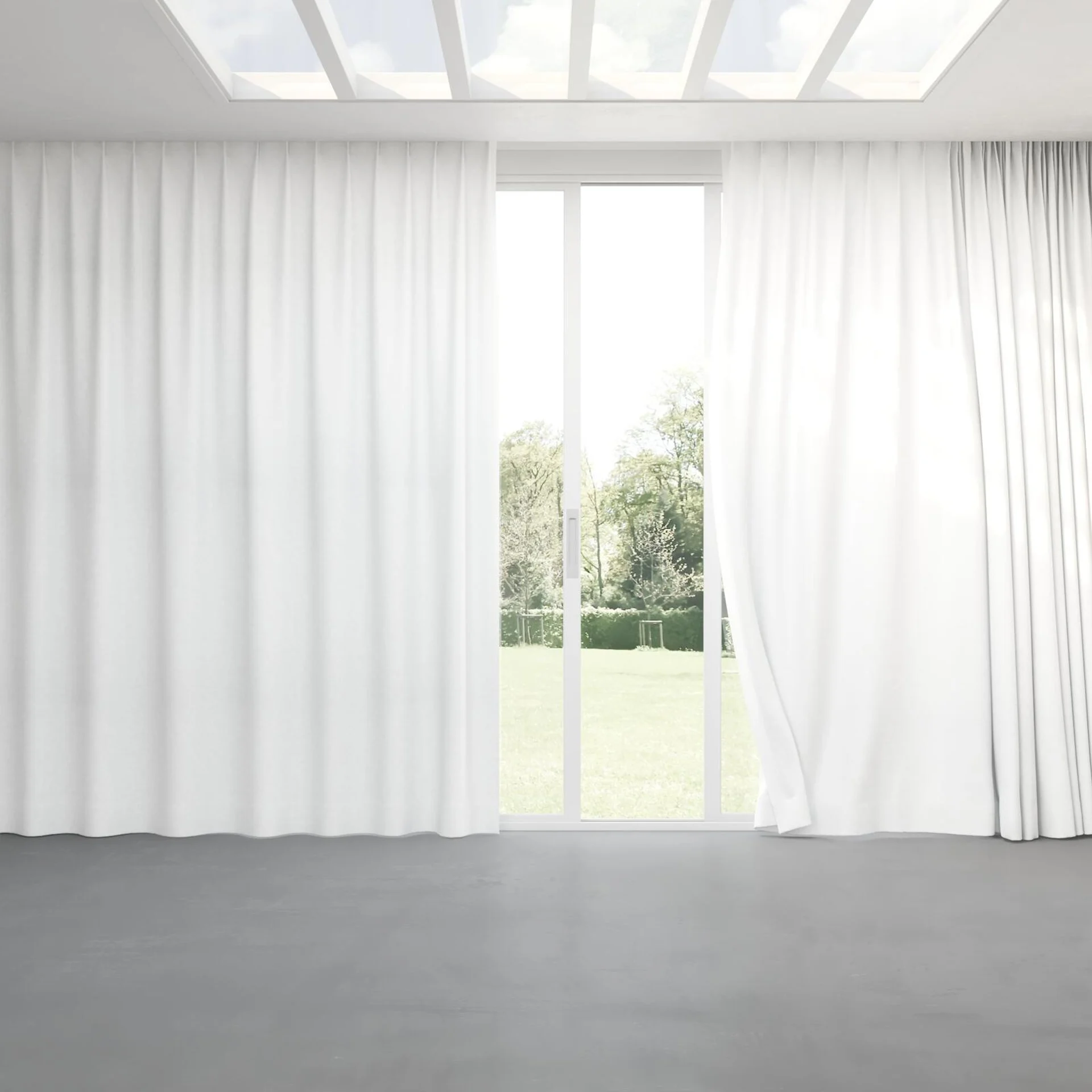 Full view of Goa Ice, pinch pleat