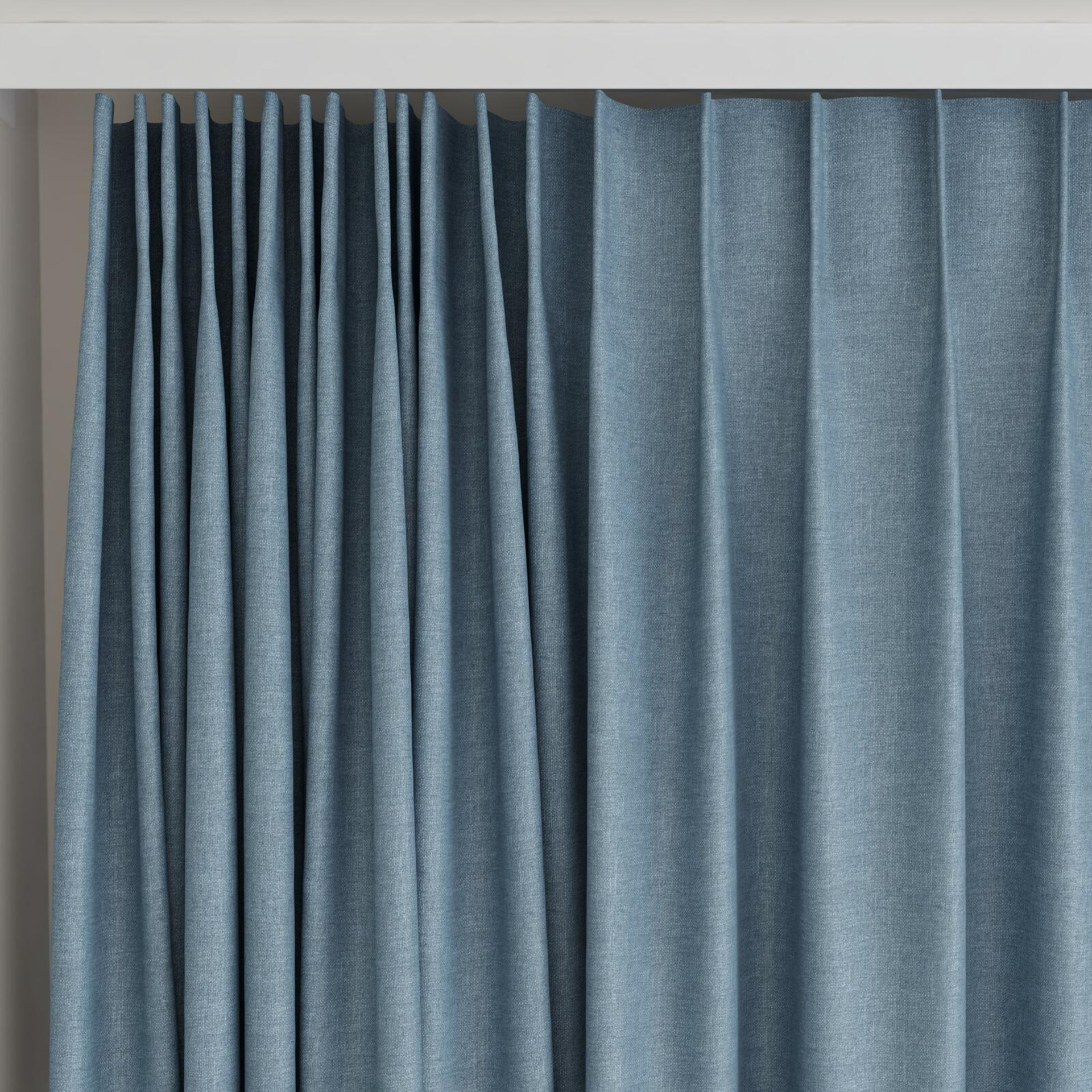 Top view of Casual Scuba, on curtain rail