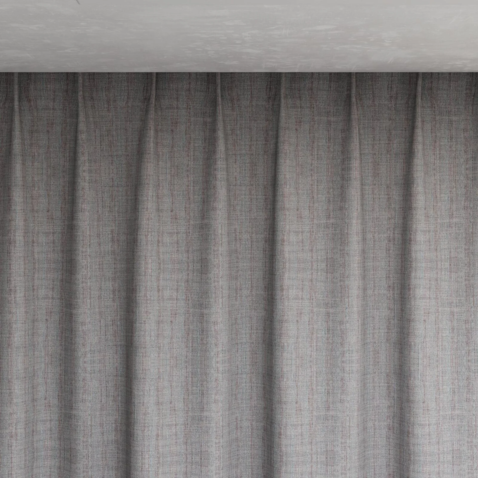 Top view of Iconic Silver, pinch pleat