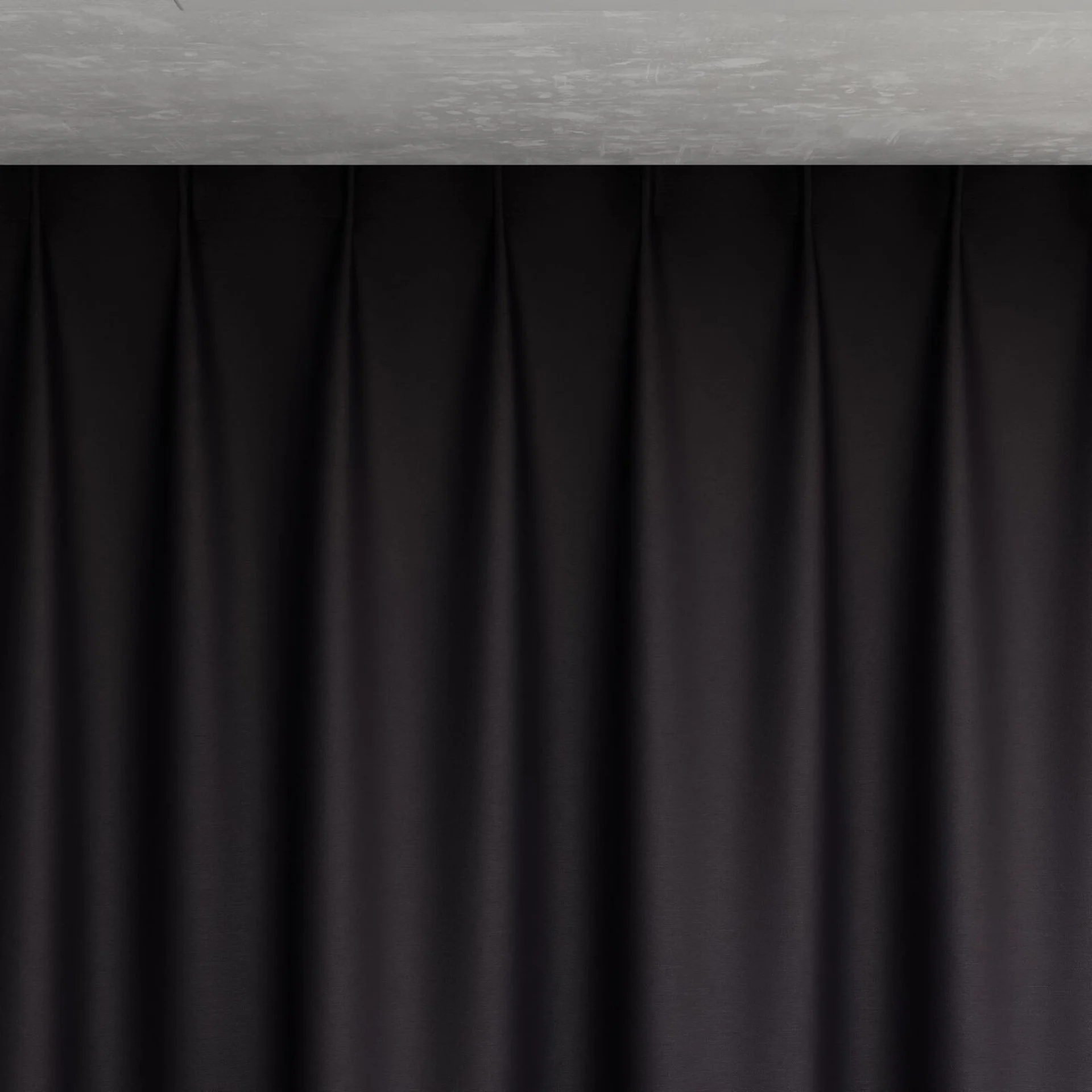 Top view of Hastings Black, pinch pleat