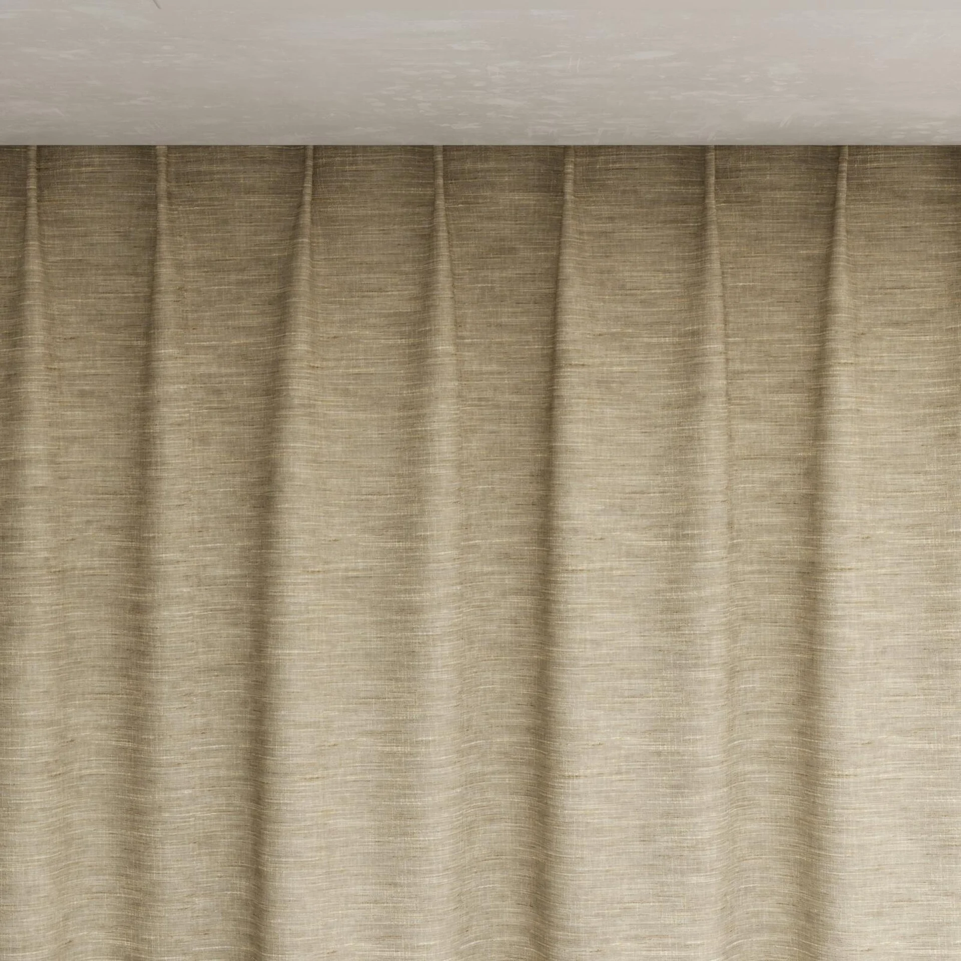 Top view of Venus Ivory, pinch pleat