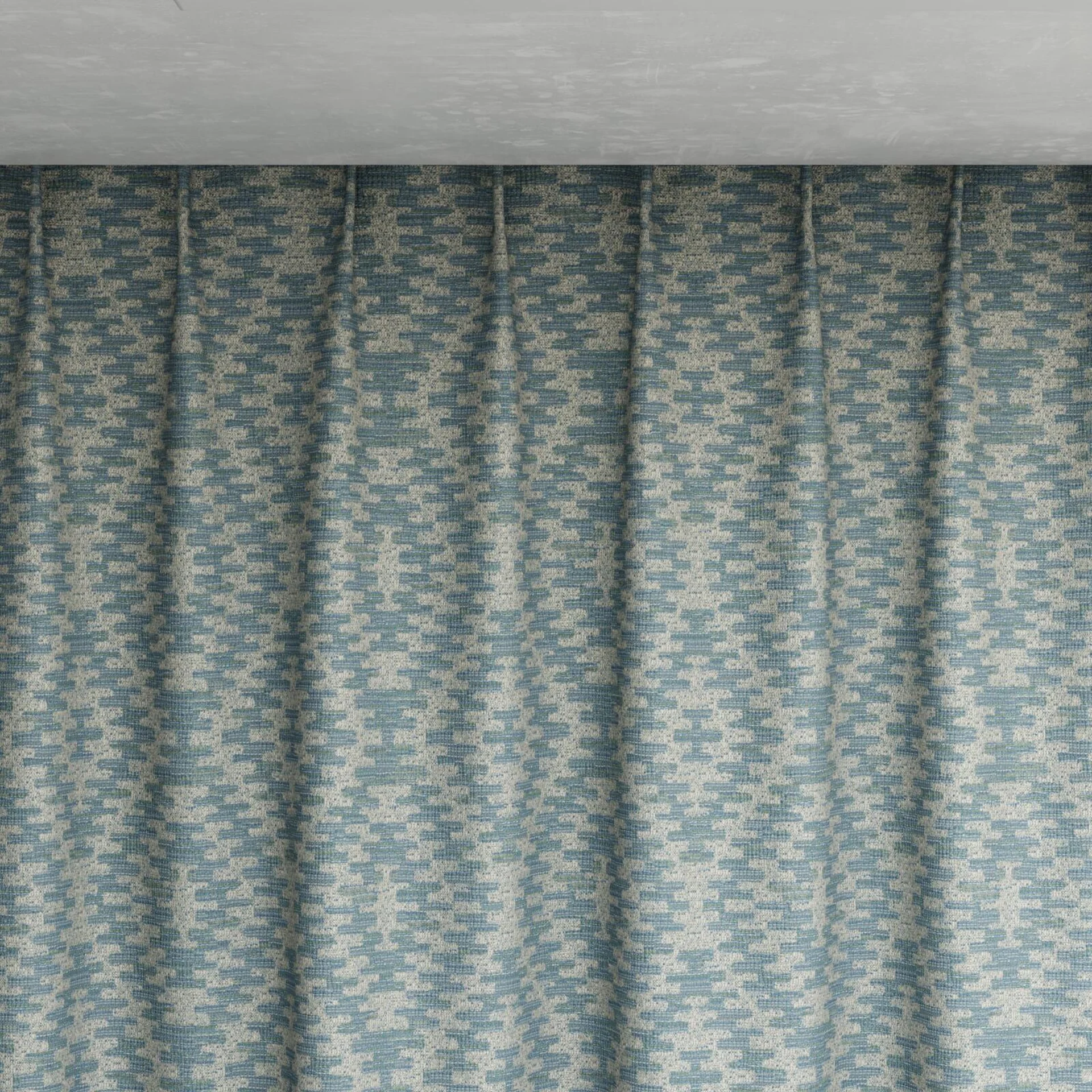 Top view of Kaoani Mosaic, pinch pleat