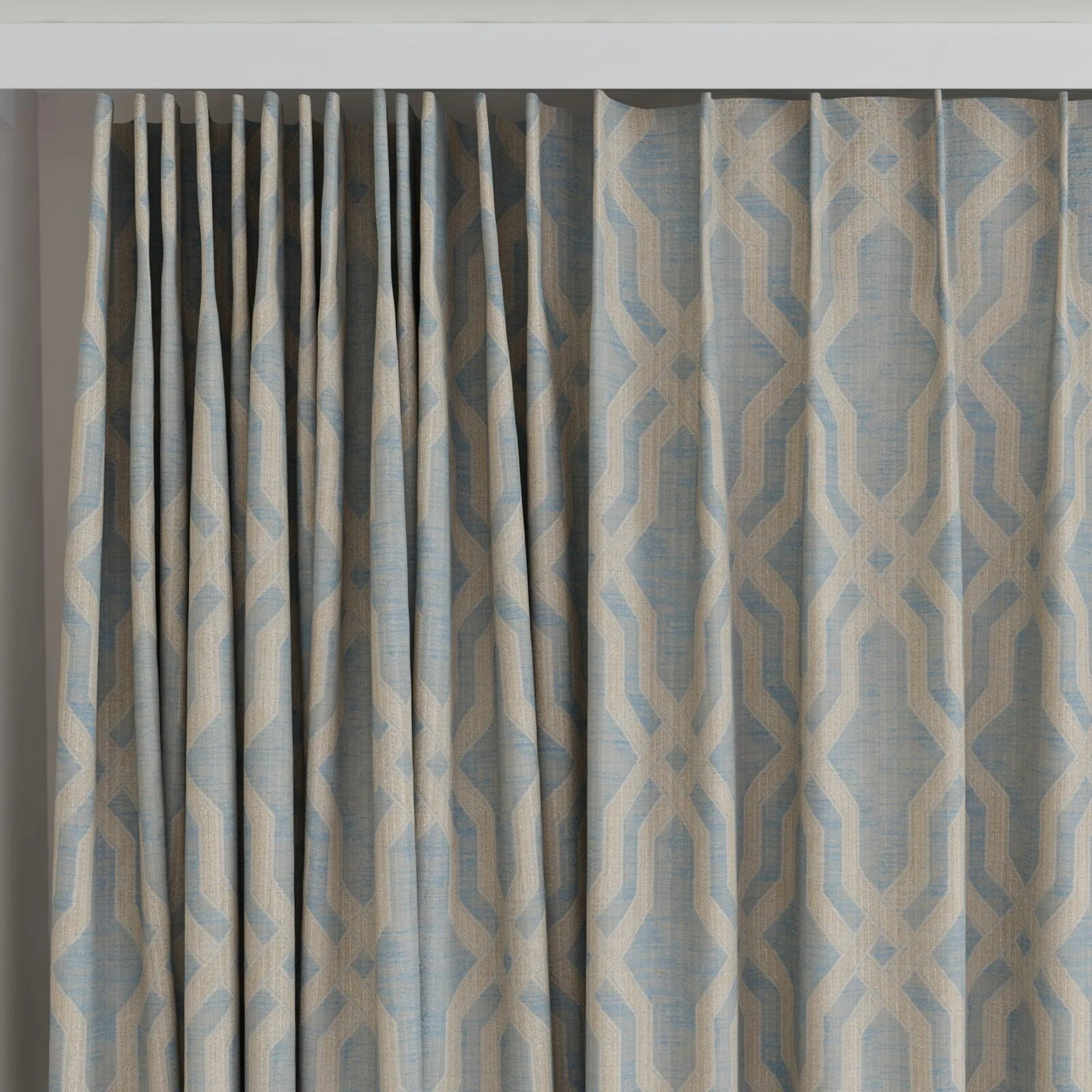 Top view of Modus Sky, on curtain rail