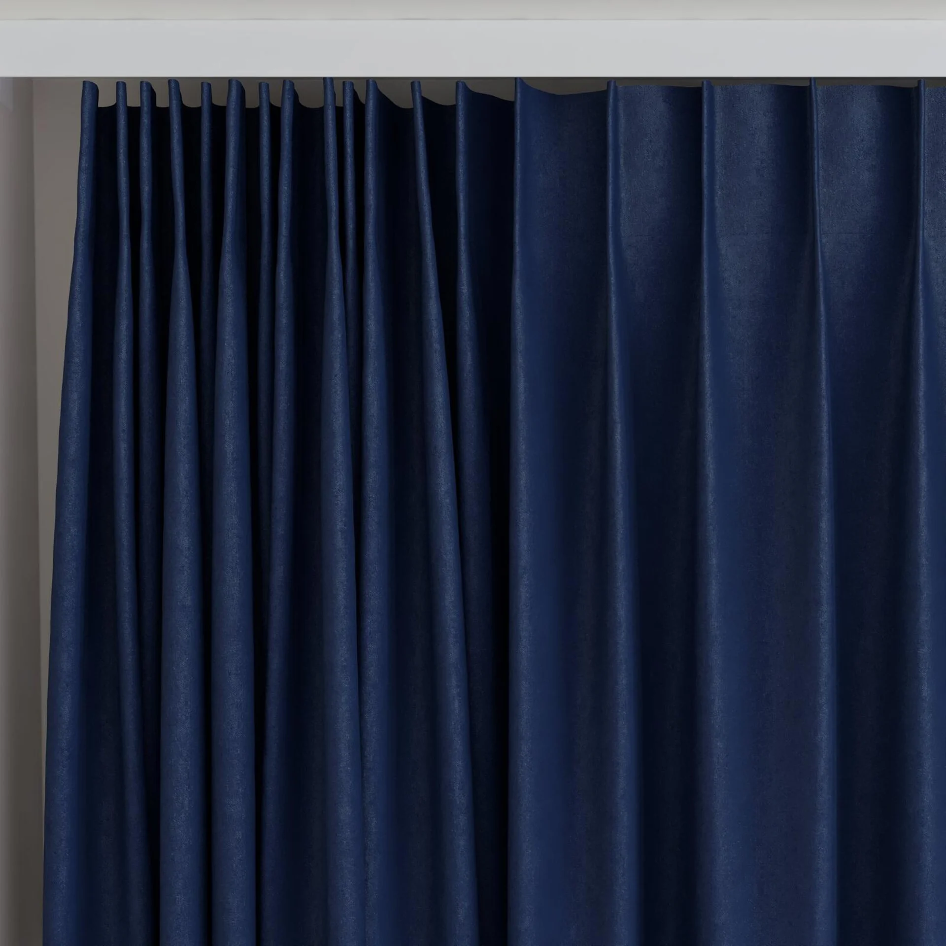 Top view of Luxo Ink, on curtain rail