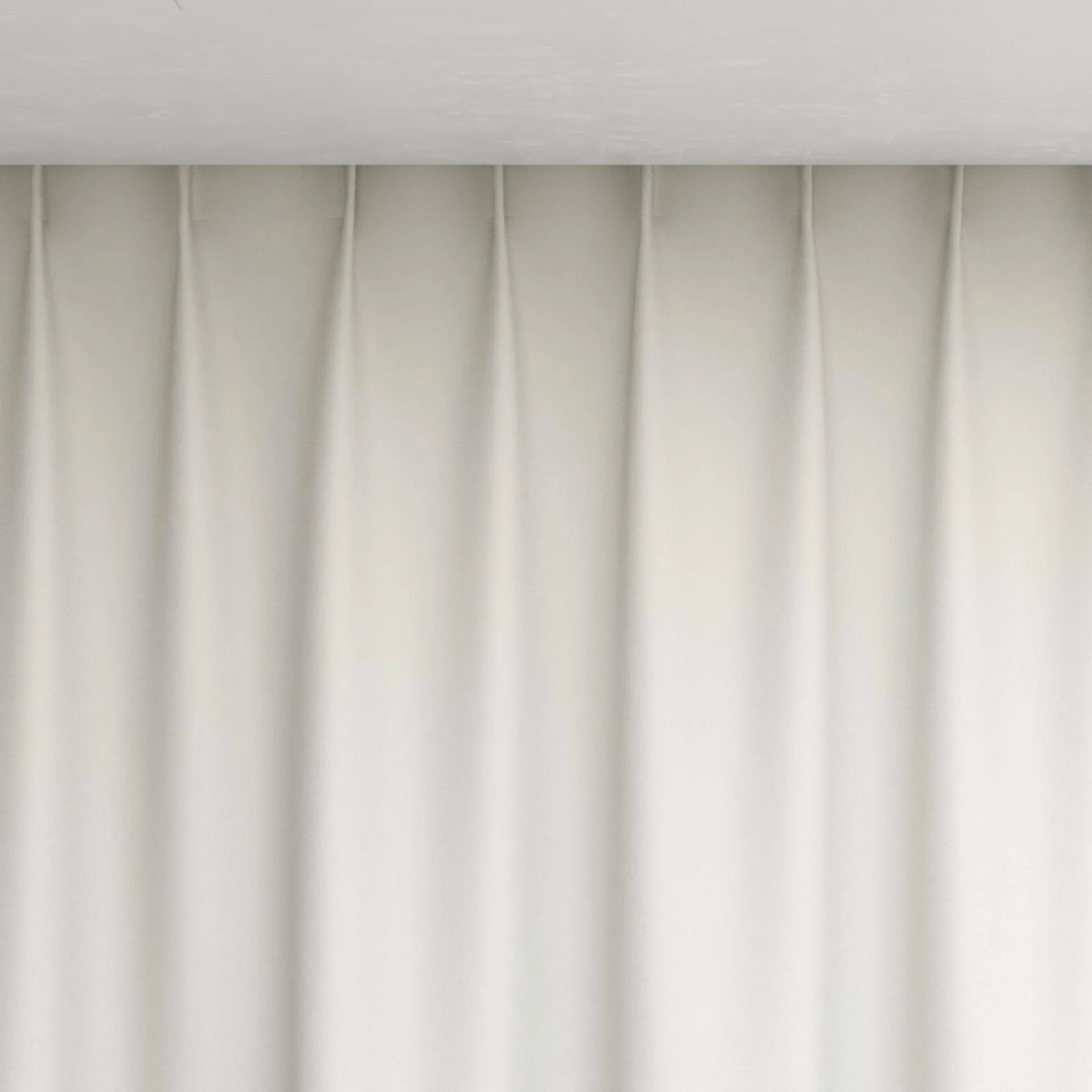Top view of Eclipse Blackout Pearl, pinch pleat