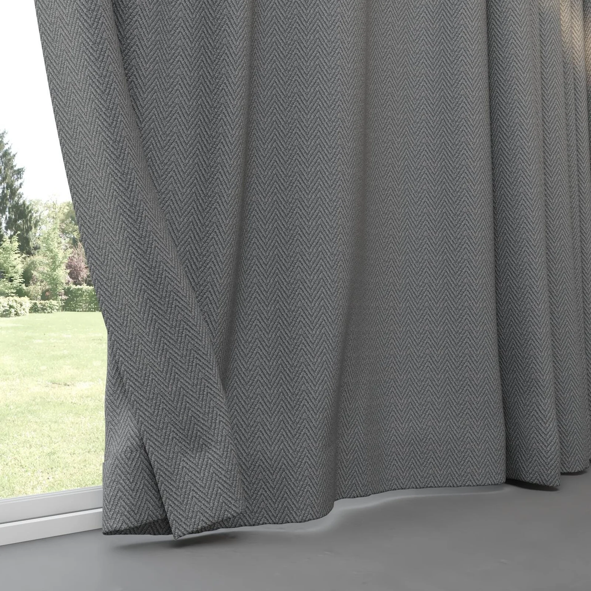 Bottom view of Saiph Metal, pinch pleat