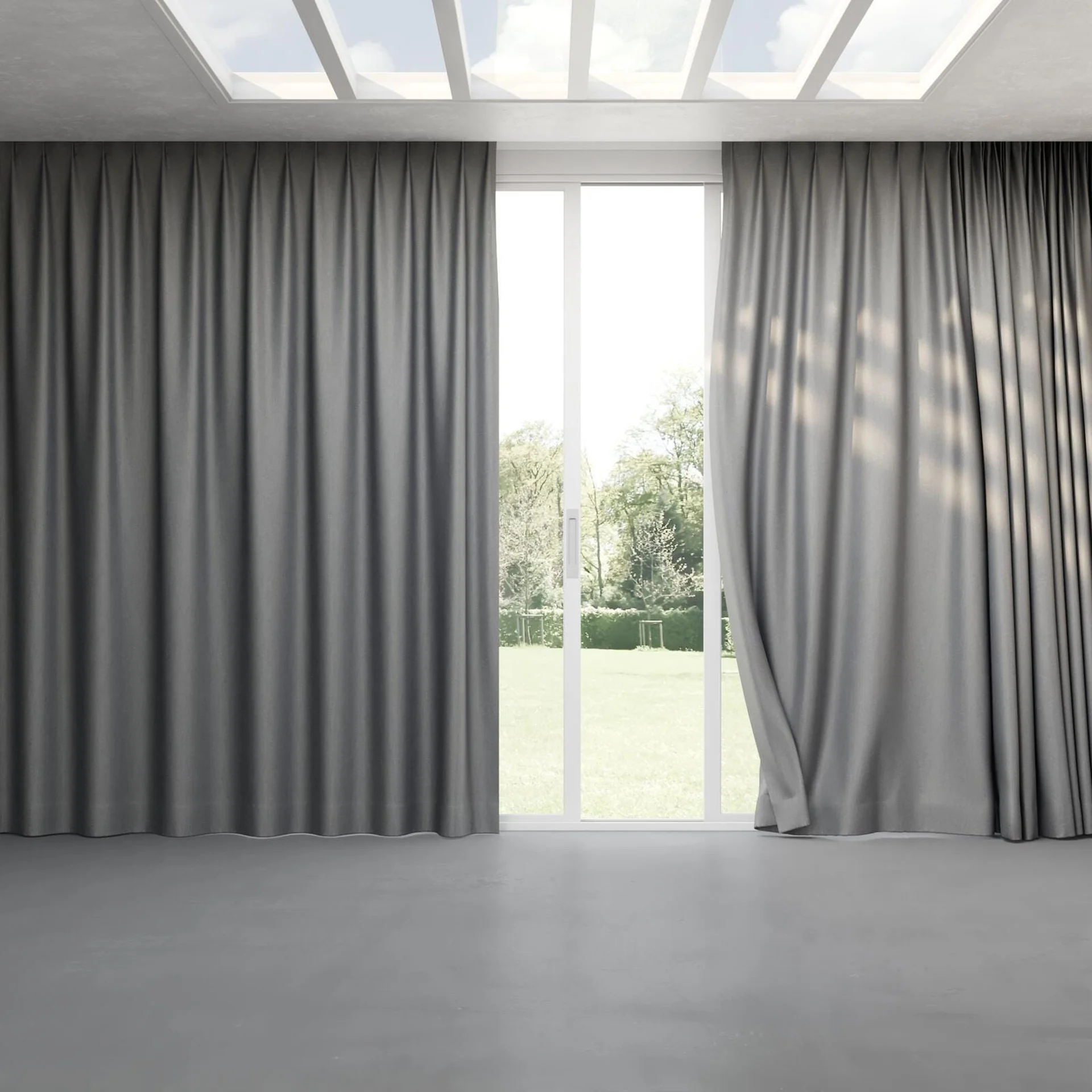 Full view of Matrix FR Iron, pinch pleat
