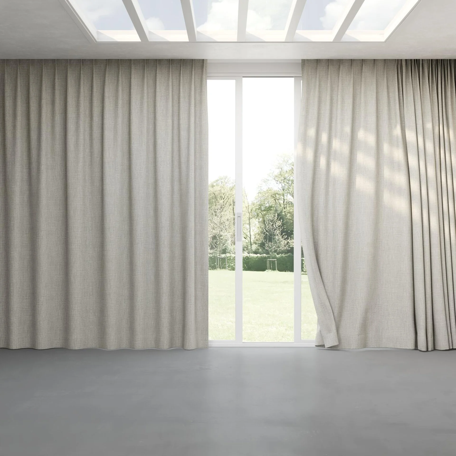Full view of Chatham Tidal, pinch pleat