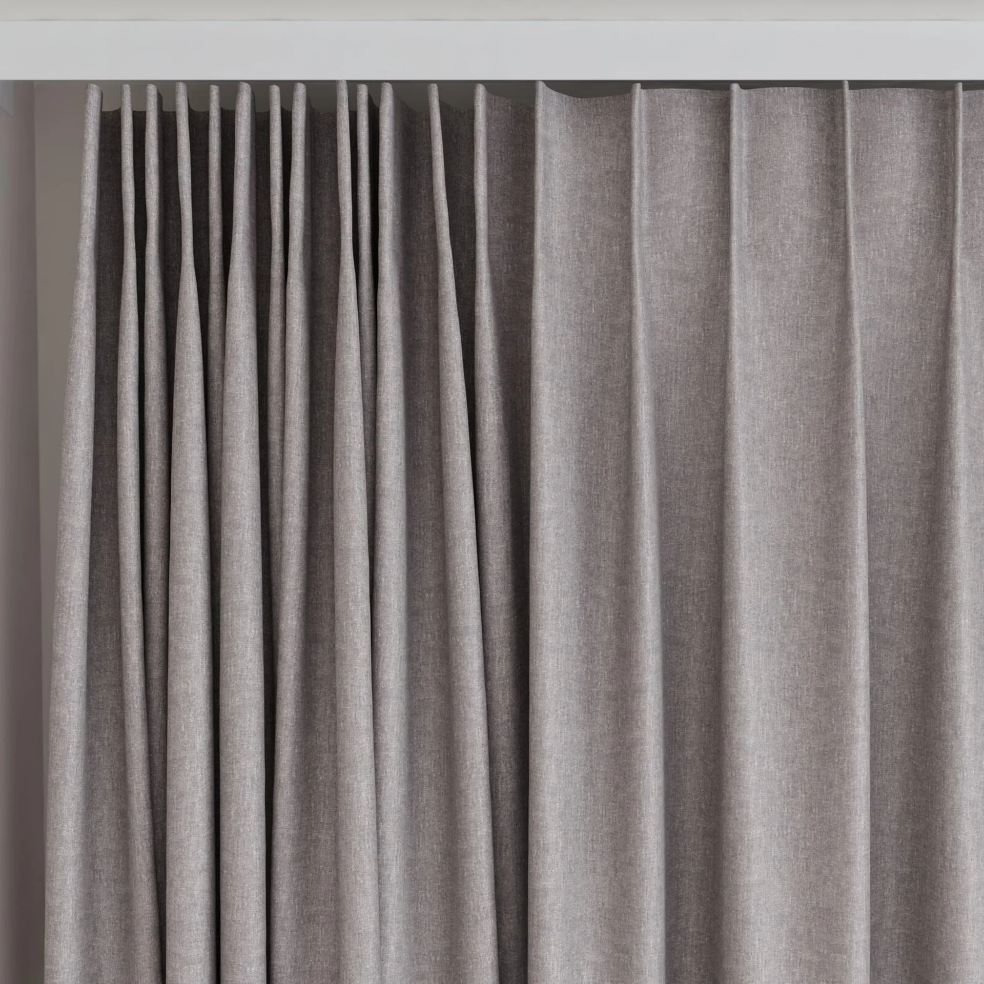 Top view of Hometown Shark, on curtain rail