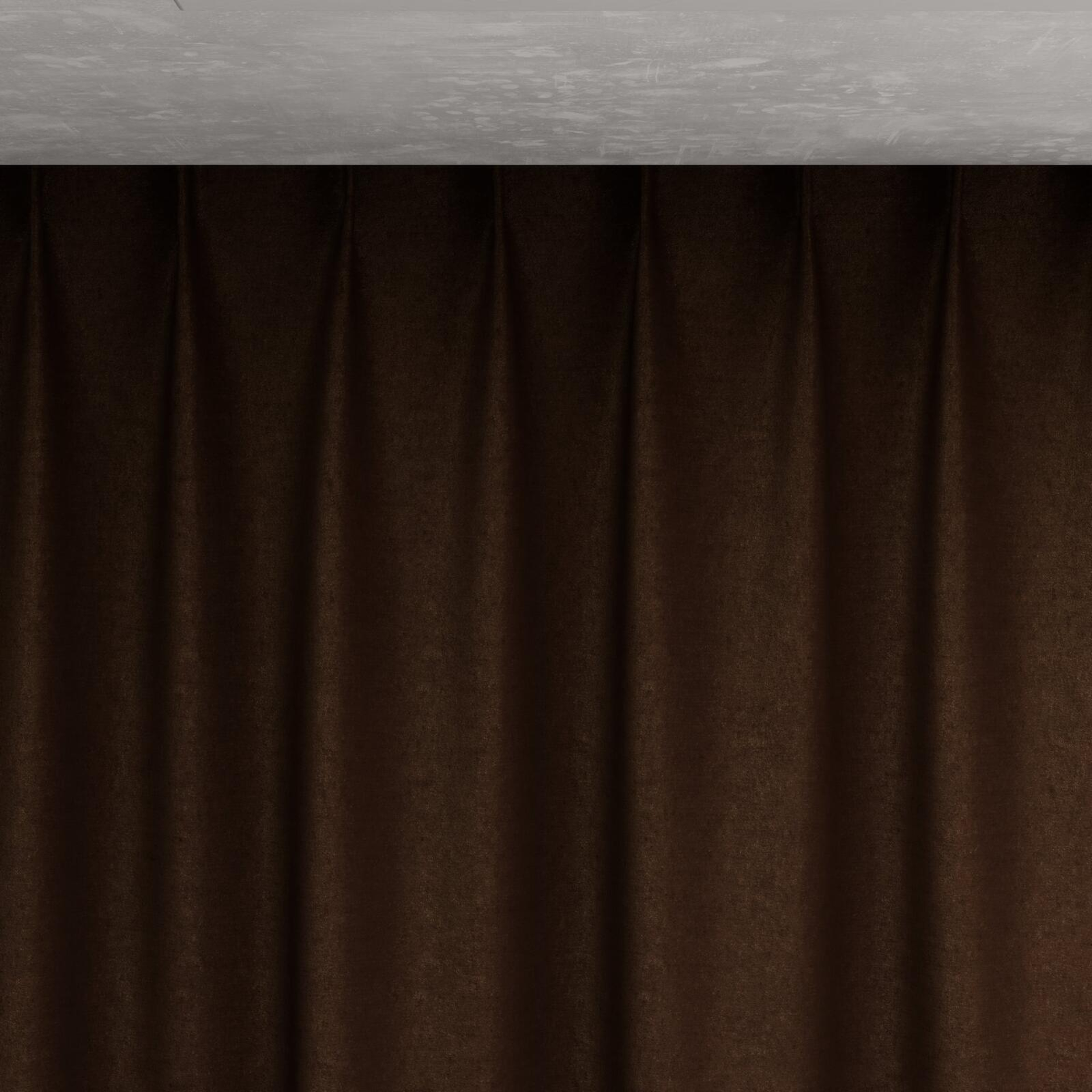Top view of Drama Praline, pinch pleat