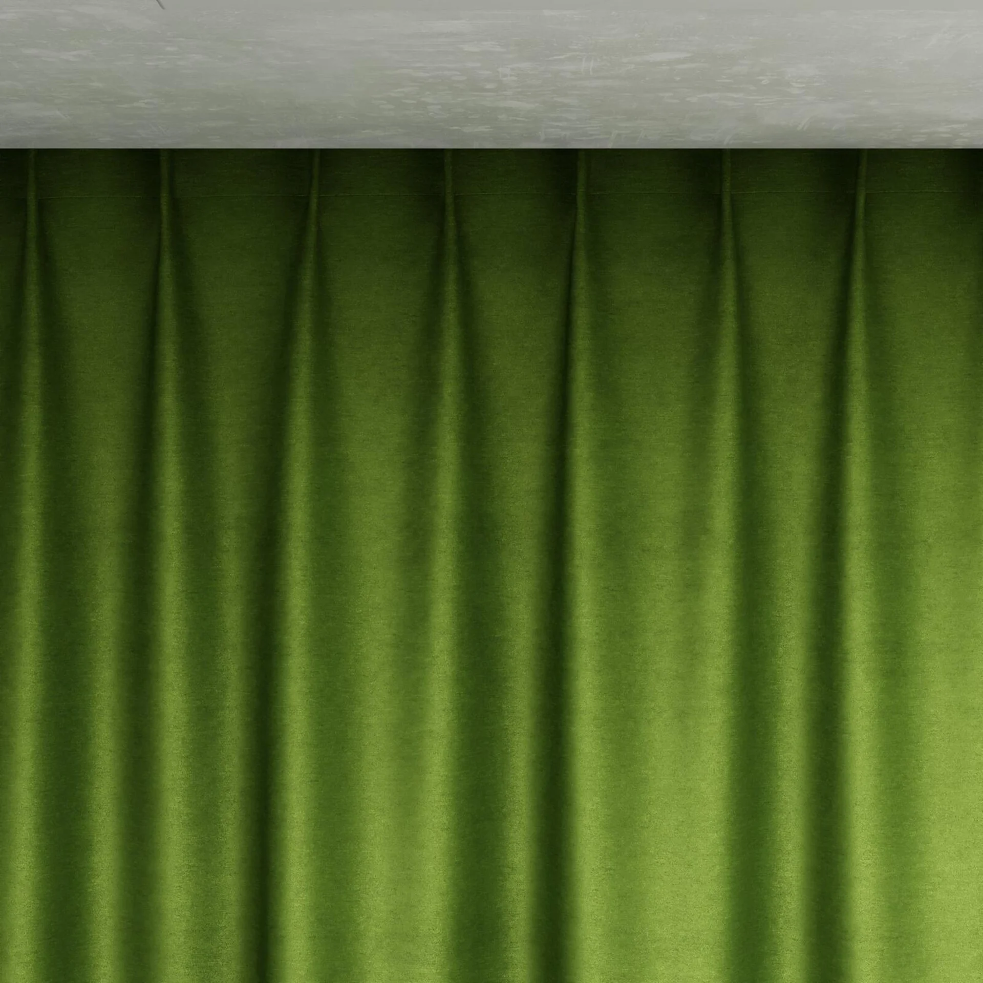 Top view of Baron Kiwi, pinch pleat