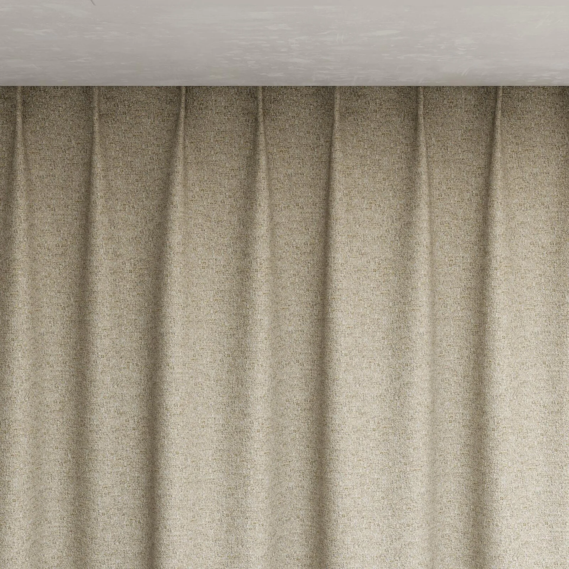 Top view of Bora Bora Beechwood, pinch pleat