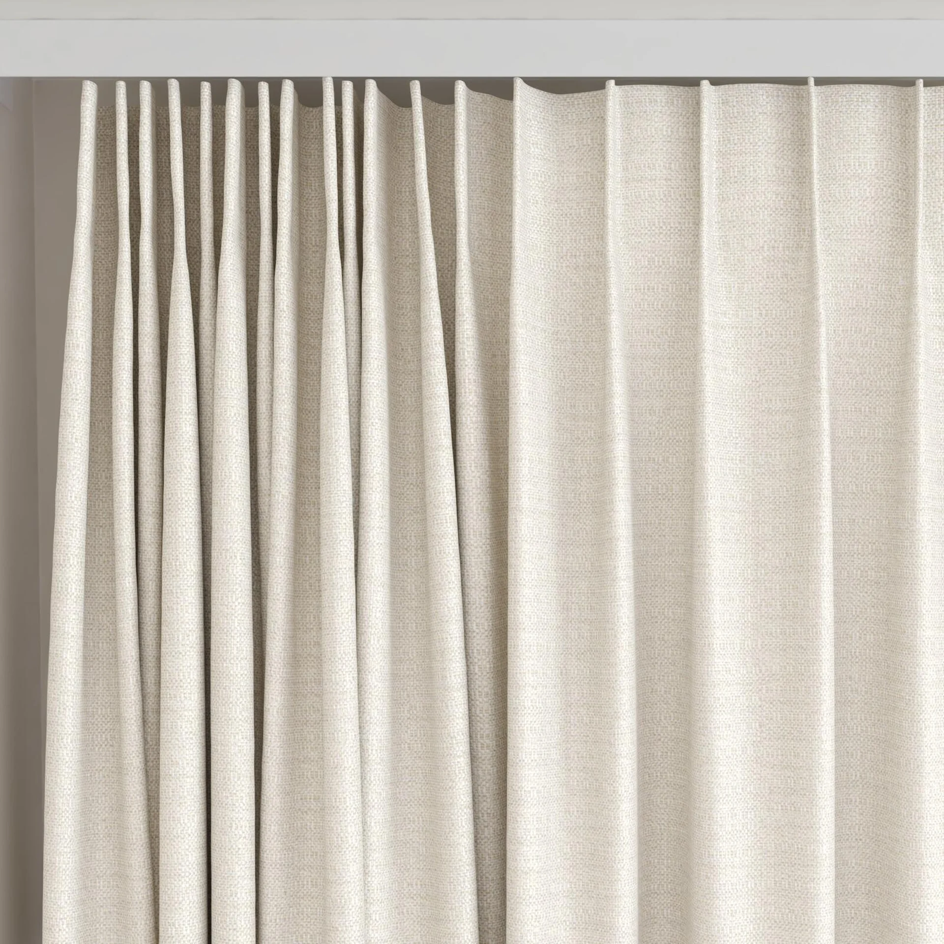 Top view of Saturn Buff, on curtain rail