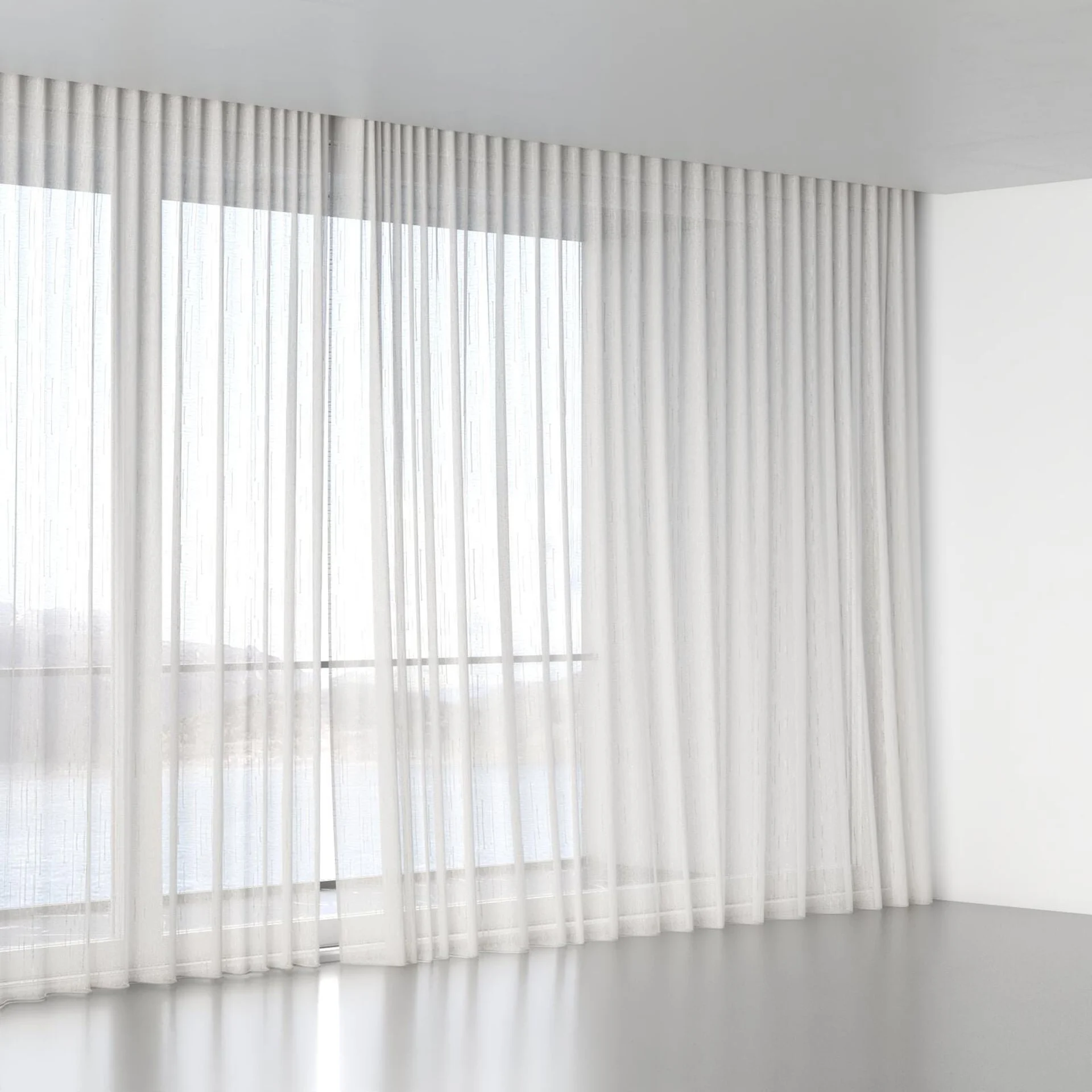 Full view of Cowrie Pearl, wave pleat