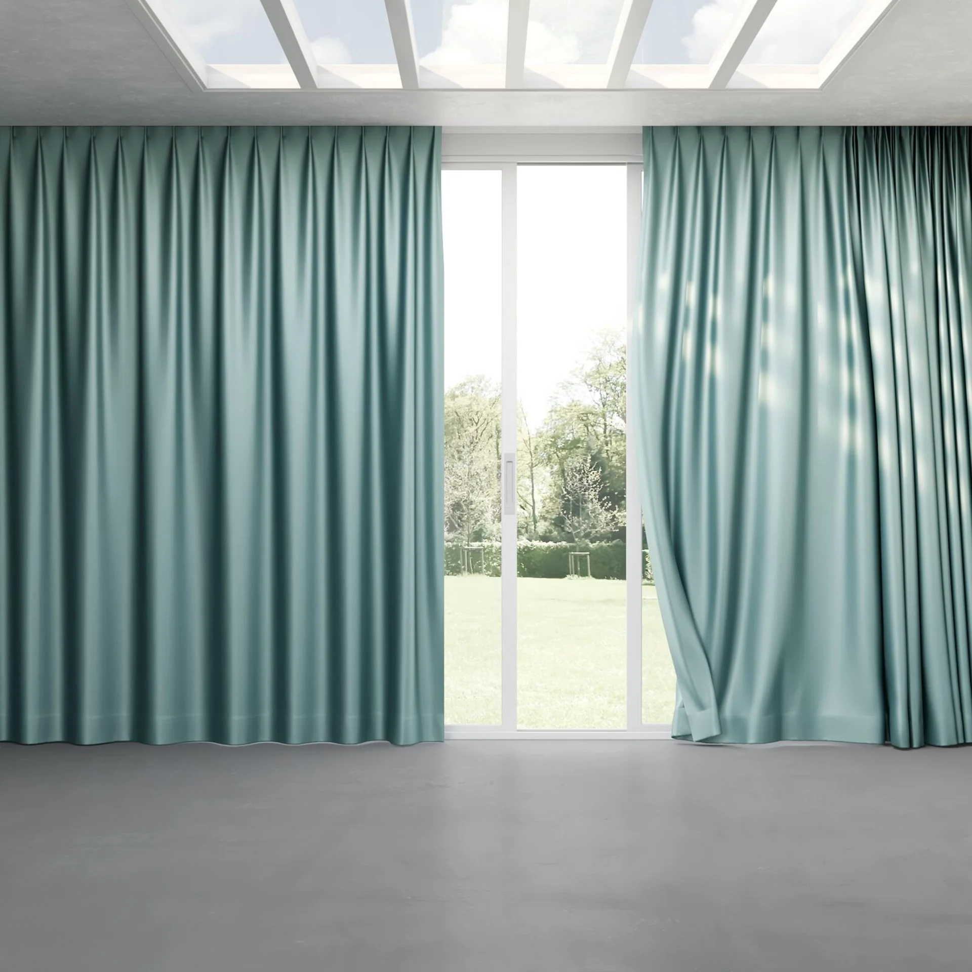 Full view of Moonbeam Surf, pinch pleat