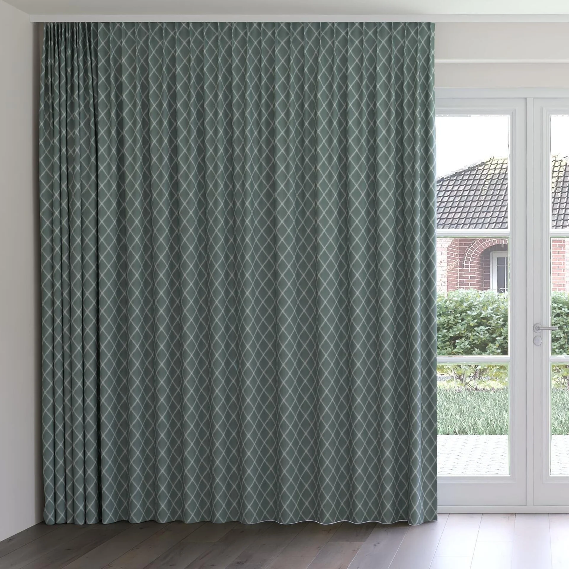 Front view of Pantheon Surf, on curtain rail