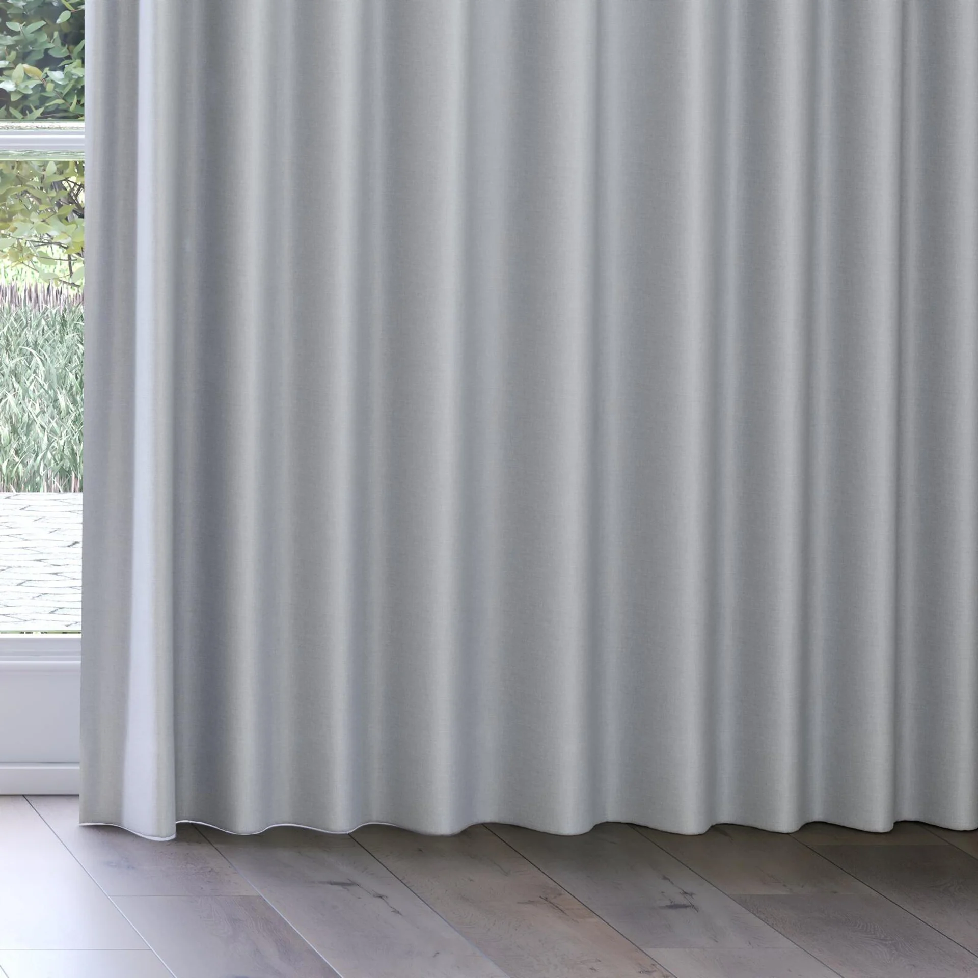Bottom view of Urban Zinc, on curtain rail