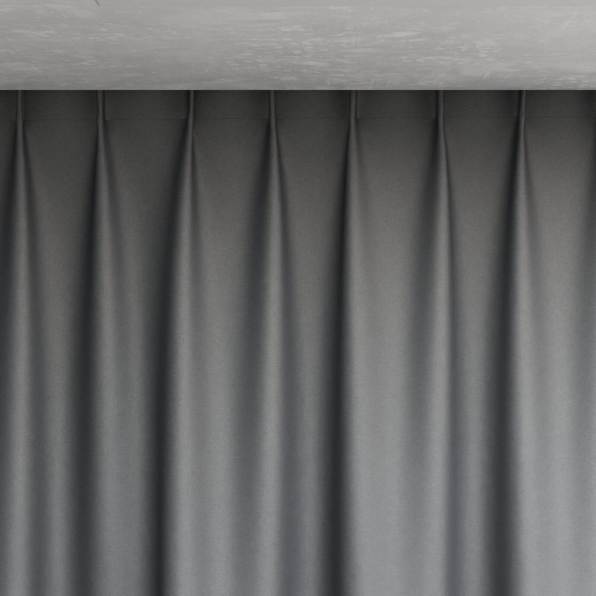 Top view of Elaborate Storm, pinch pleat