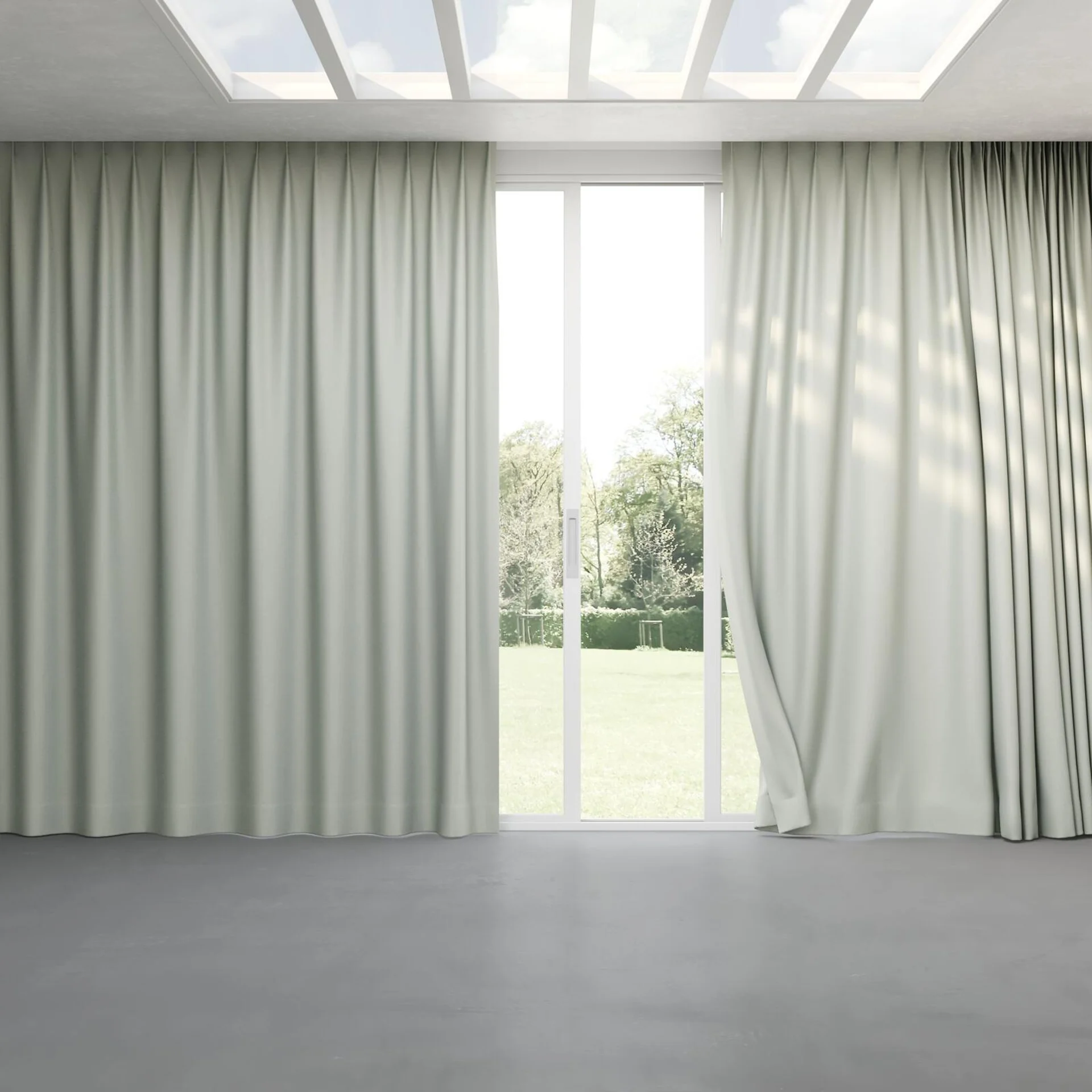 Full view of Grove Mineral, pinch pleat
