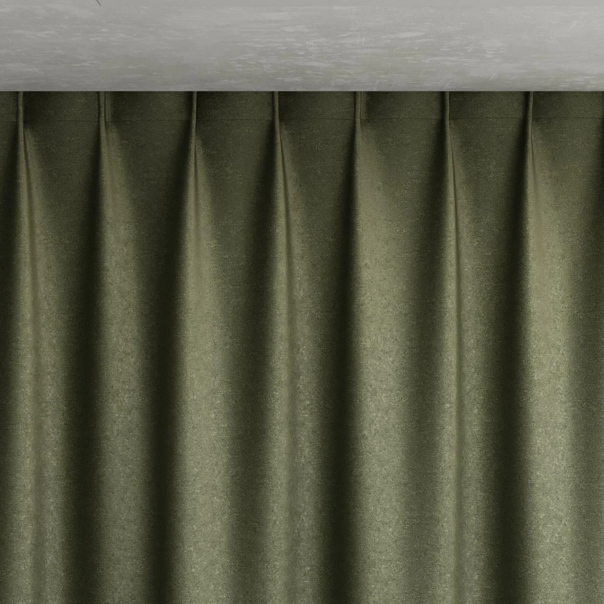 Top view of Recharge Sage, pinch pleat