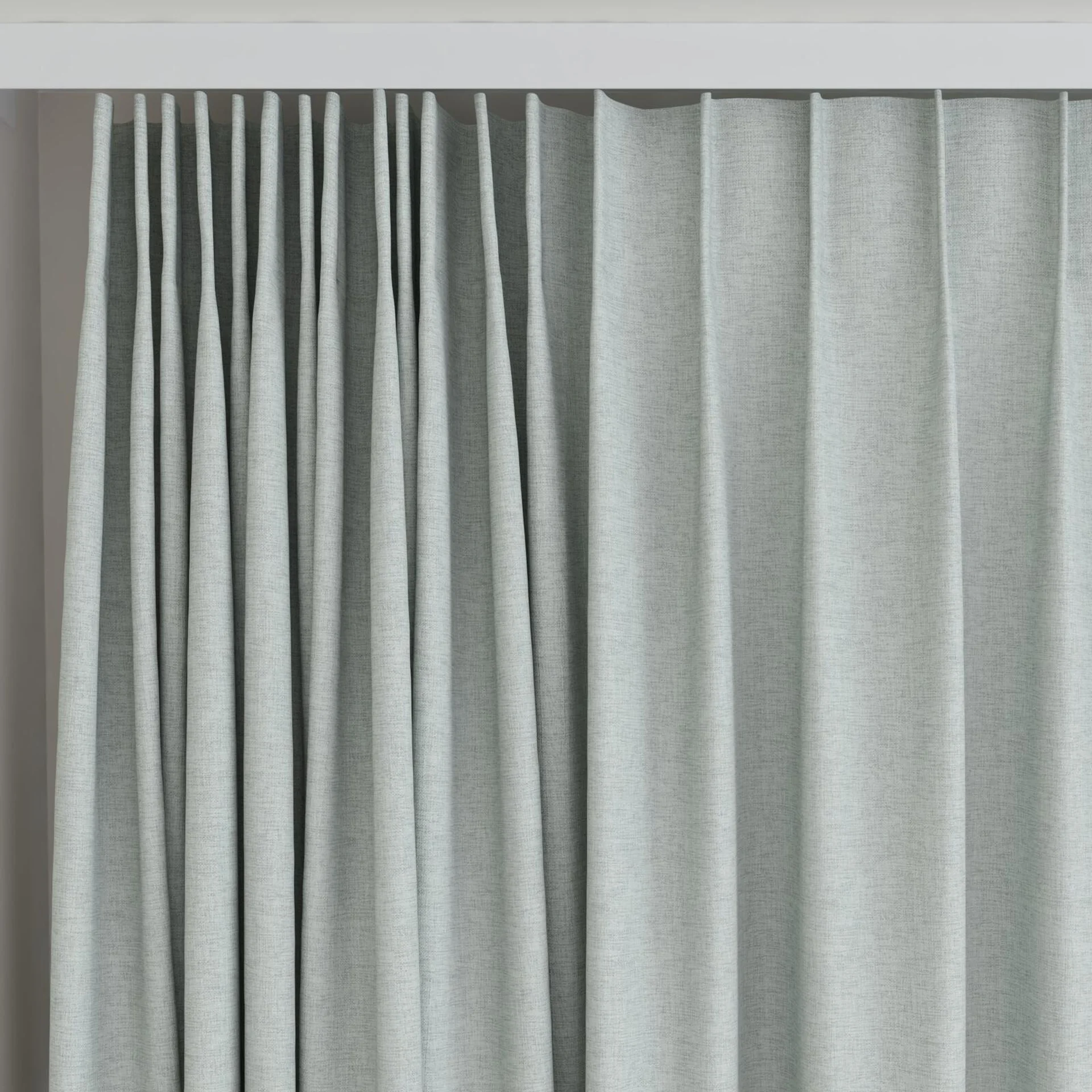 Top view of Envoy 2 Mist 320cm, on curtain rail