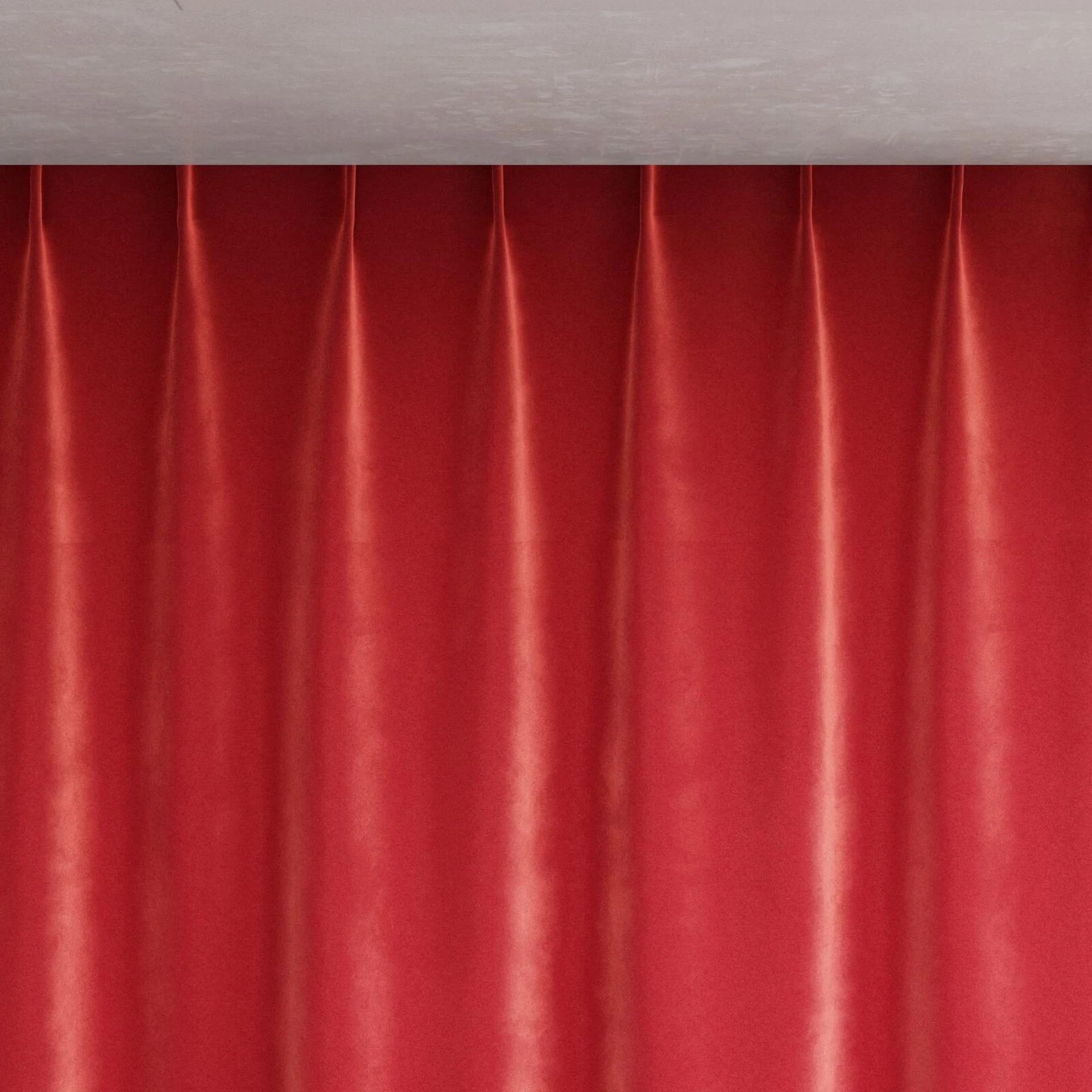 Top view of Velvelux Lollipop, pinch pleat